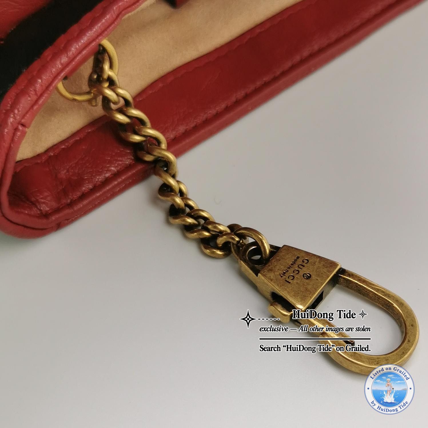 Gucci Gucci GG Marmont Mini Leather Shoulder Bag One Size Size ONE SIZE - 9 Thumbnail