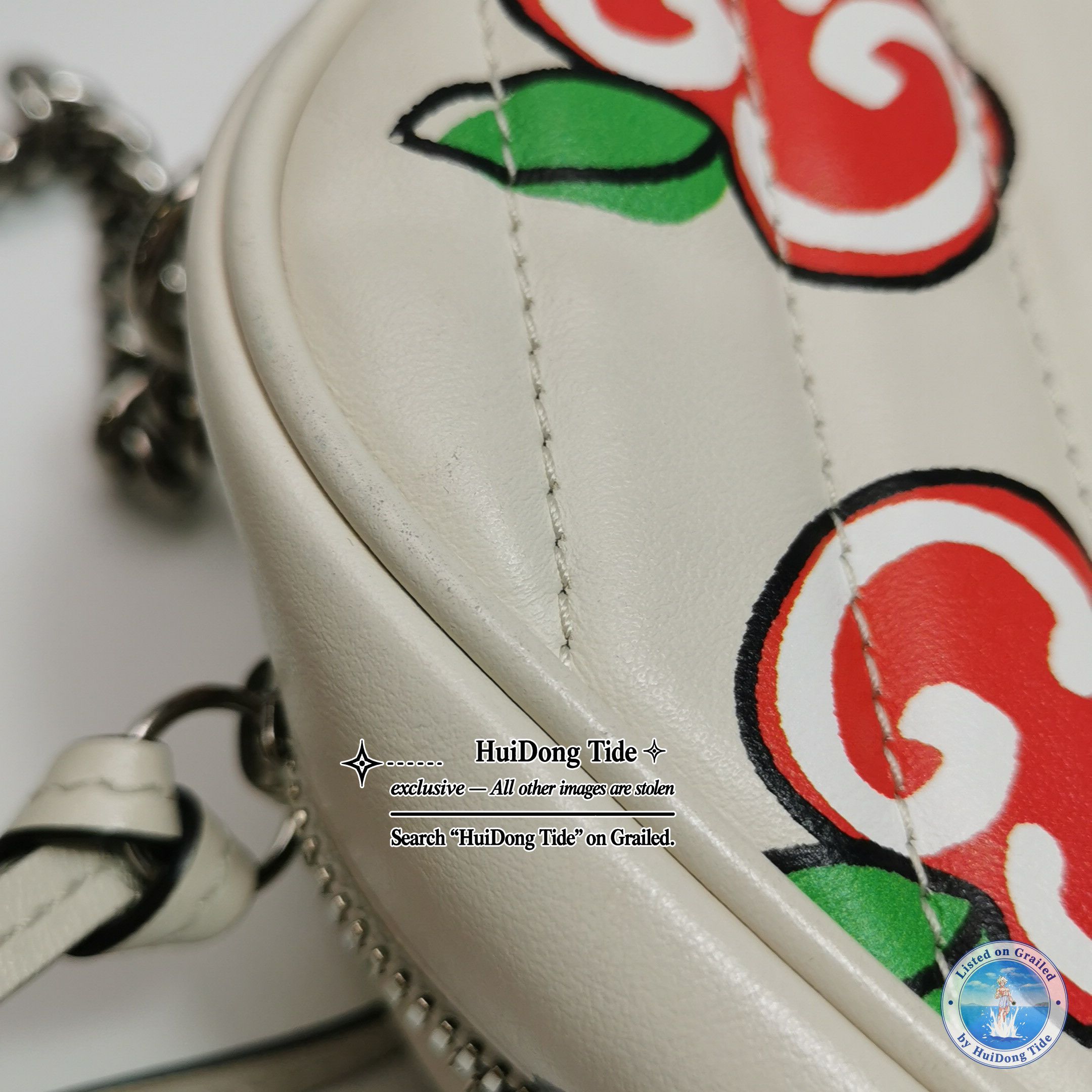 Gucci Gucci GG Marmont Apple Print Shoulder Bag Size ONE SIZE Size ONE SIZE - 16 Thumbnail