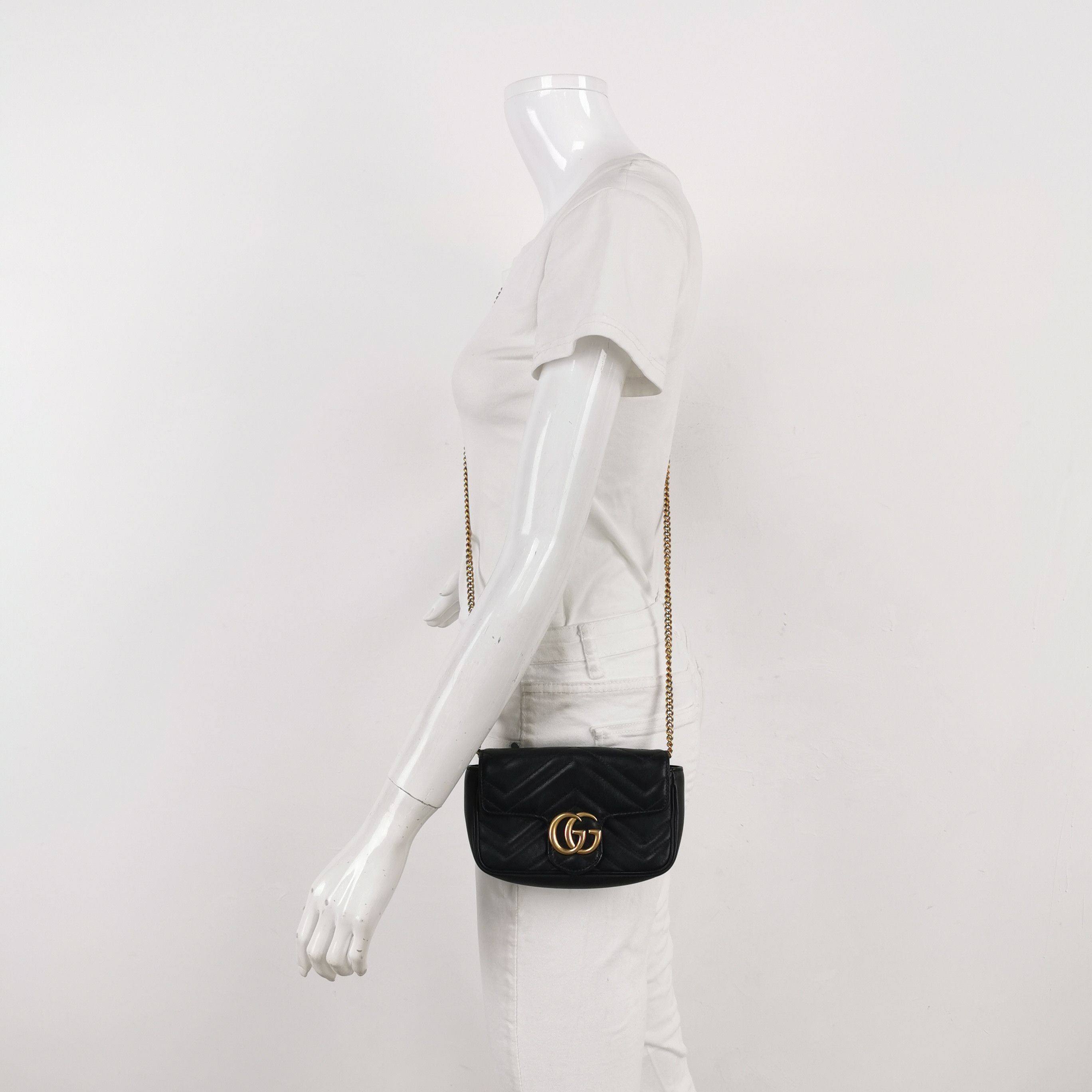 Gucci Gucci GG Marmont Leather Crossbody Bag Size ONE SIZE Size ONE SIZE - 2 Thumbnail