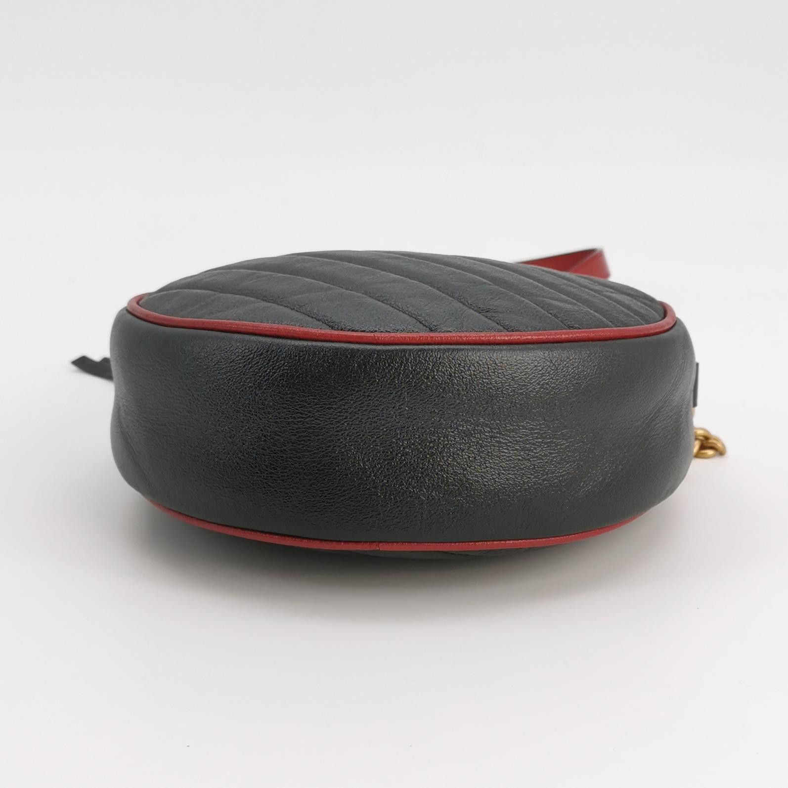 Gucci Gucci GG Marmont Round Leather Shoulder Bag ONE SIZE Size ONE SIZE - 6 Thumbnail