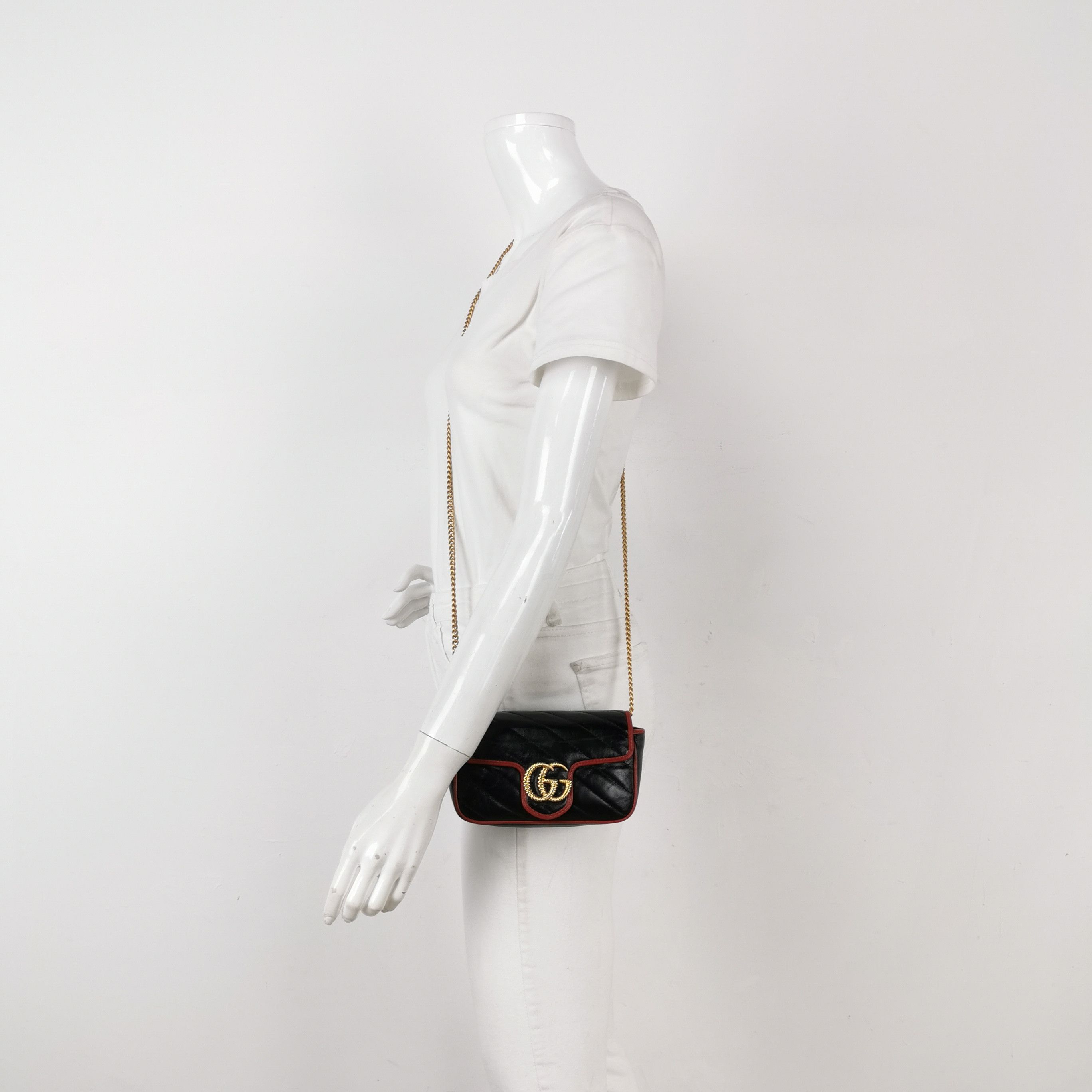 Gucci Gucci GG Marmont Matelasse Leather Crossbody Bag ONE SIZE Size ONE SIZE - 2 Thumbnail