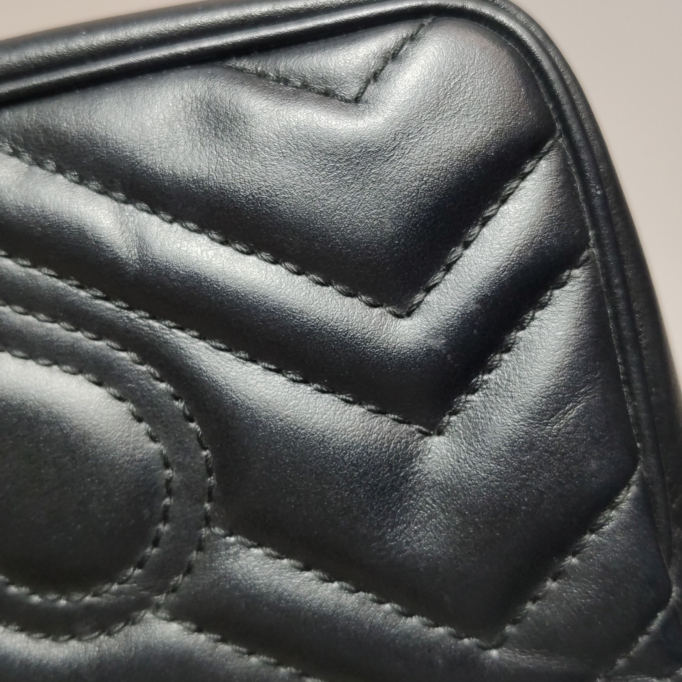 Gucci Gucci GG Marmont Leather Mini Flap Bag ONE SIZE Size ONE SIZE - 17 Thumbnail
