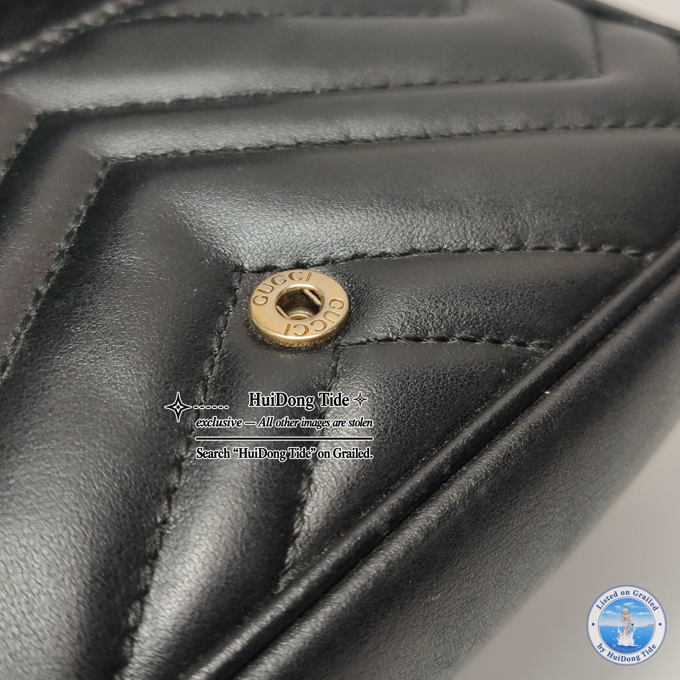 Gucci Gucci GG Marmont Leather Mini Flap Bag ONE SIZE Size ONE SIZE - 13 Thumbnail