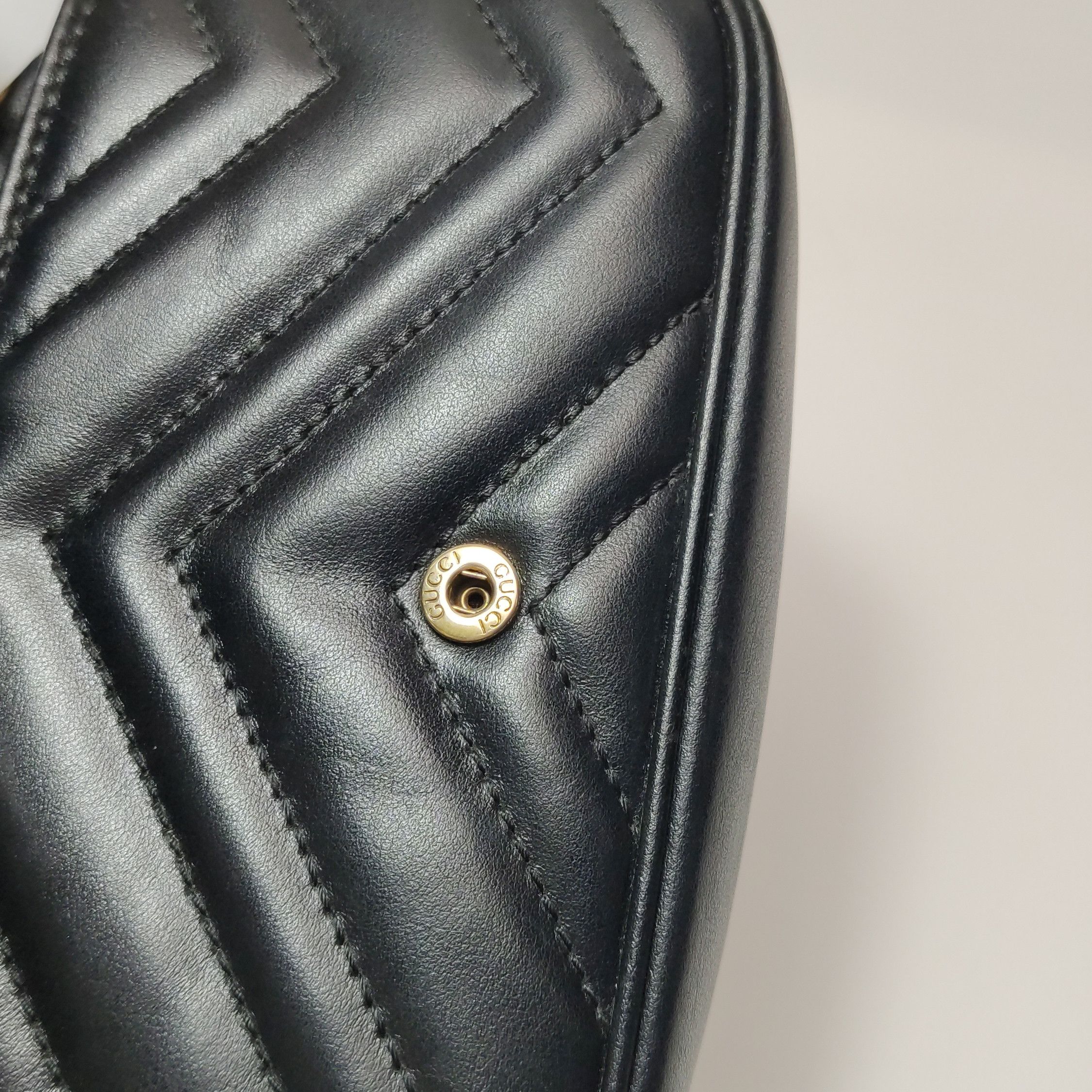 Gucci Gucci GG Marmont Leather Mini Flap Bag ONE SIZE Size ONE SIZE - 18 Thumbnail