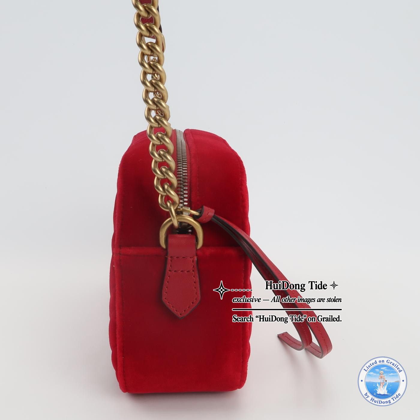 Gucci Gucci GG Marmont Velvet Camera Bag Size ONE SIZE - 4 Thumbnail