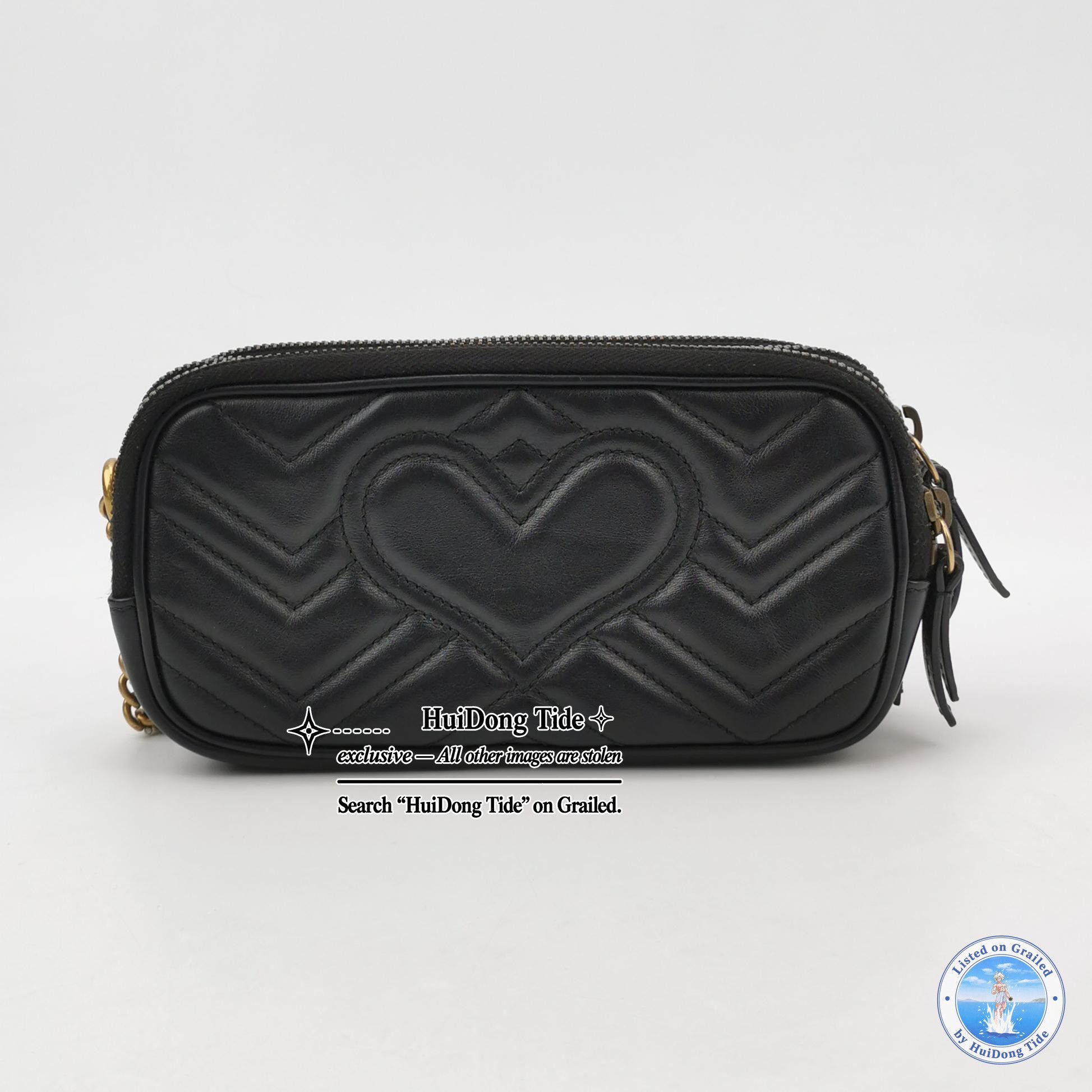 Gucci Gucci GG Marmont V-Quilted Leather Shoulder Bag ONE SIZE Size ONE SIZE - 5 Thumbnail