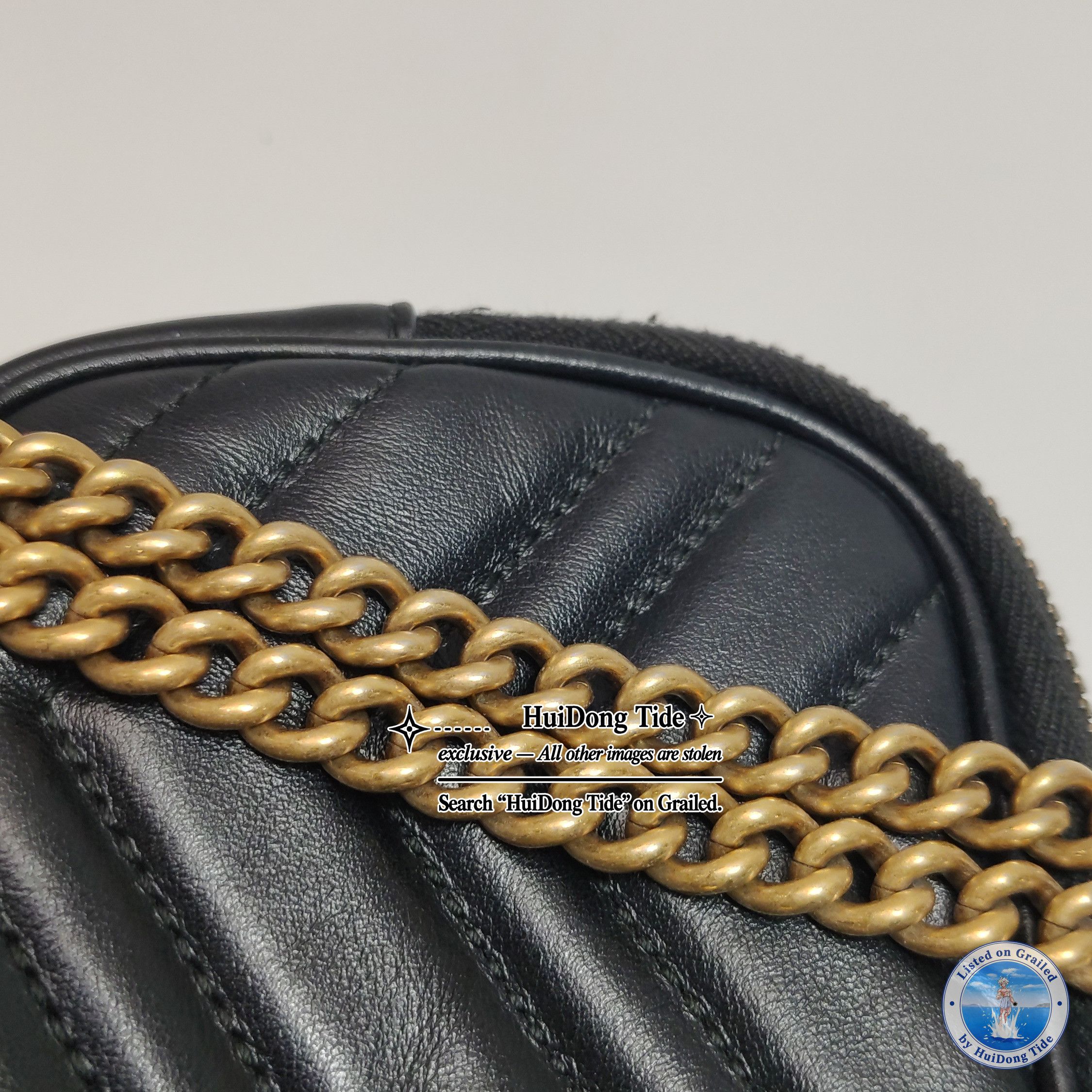 Gucci Gucci GG Marmont V-Quilted Leather Shoulder Bag ONE SIZE Size ONE SIZE - 12 Thumbnail