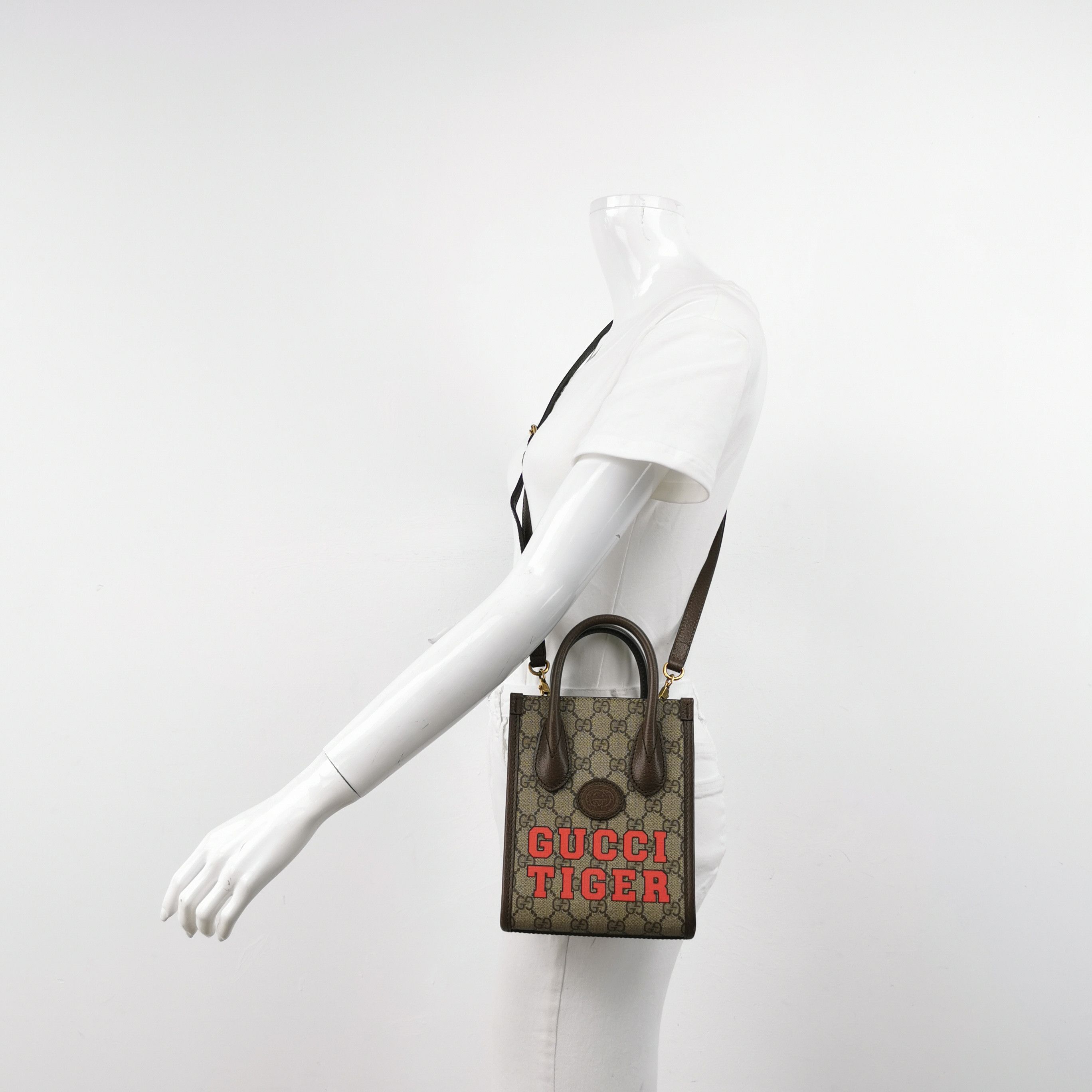 Gucci Gucci Tiger GG Supreme Mini Tote Bag Size ONE SIZE - 2 Thumbnail