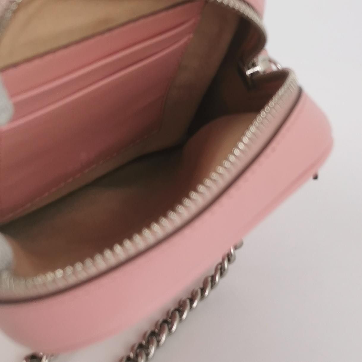 Gucci Gucci GG Marmont Pink Leather Shoulder Bag Size ONE SIZE - 7 Thumbnail