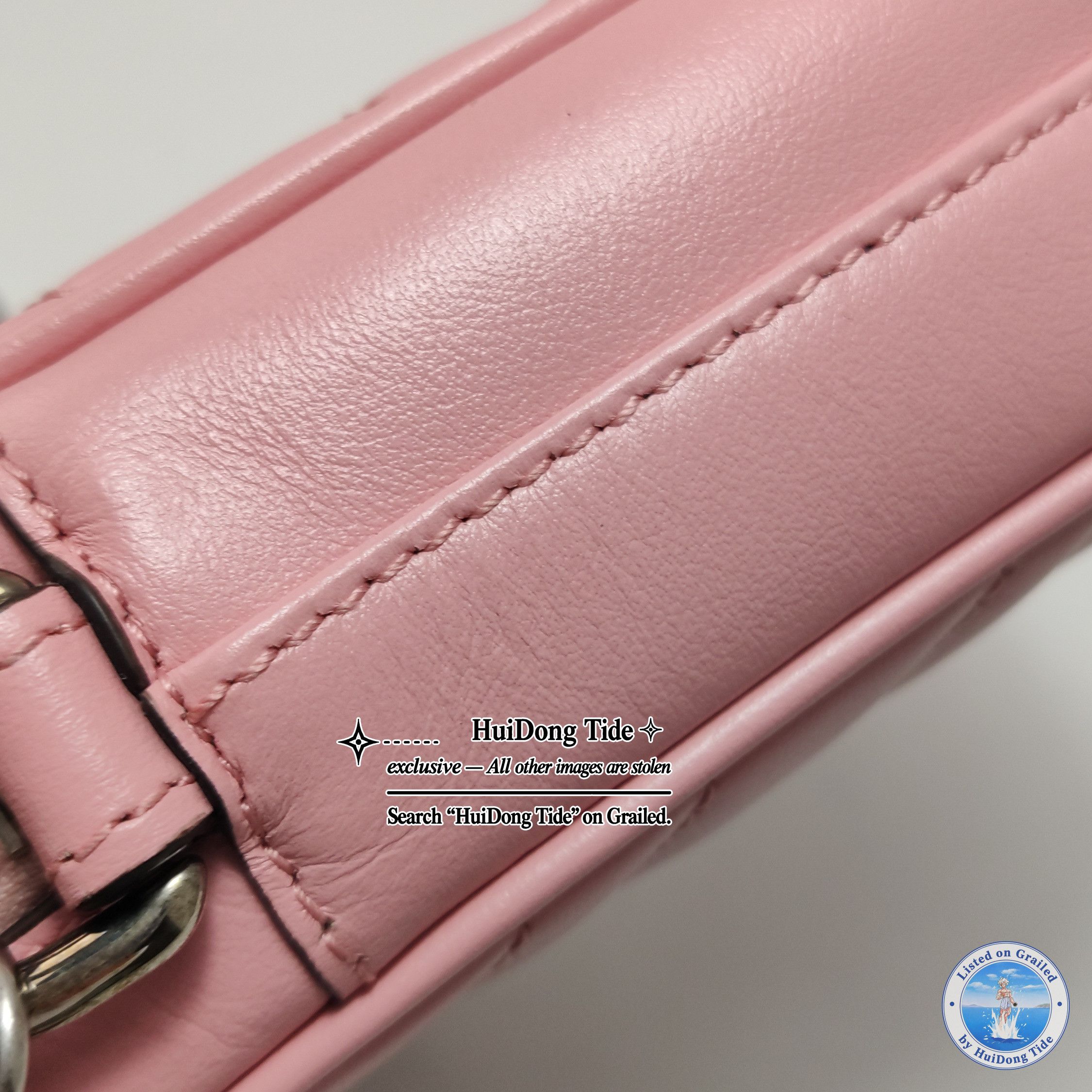 Gucci Gucci GG Marmont Pink Leather Shoulder Bag Size ONE SIZE - 15 Thumbnail