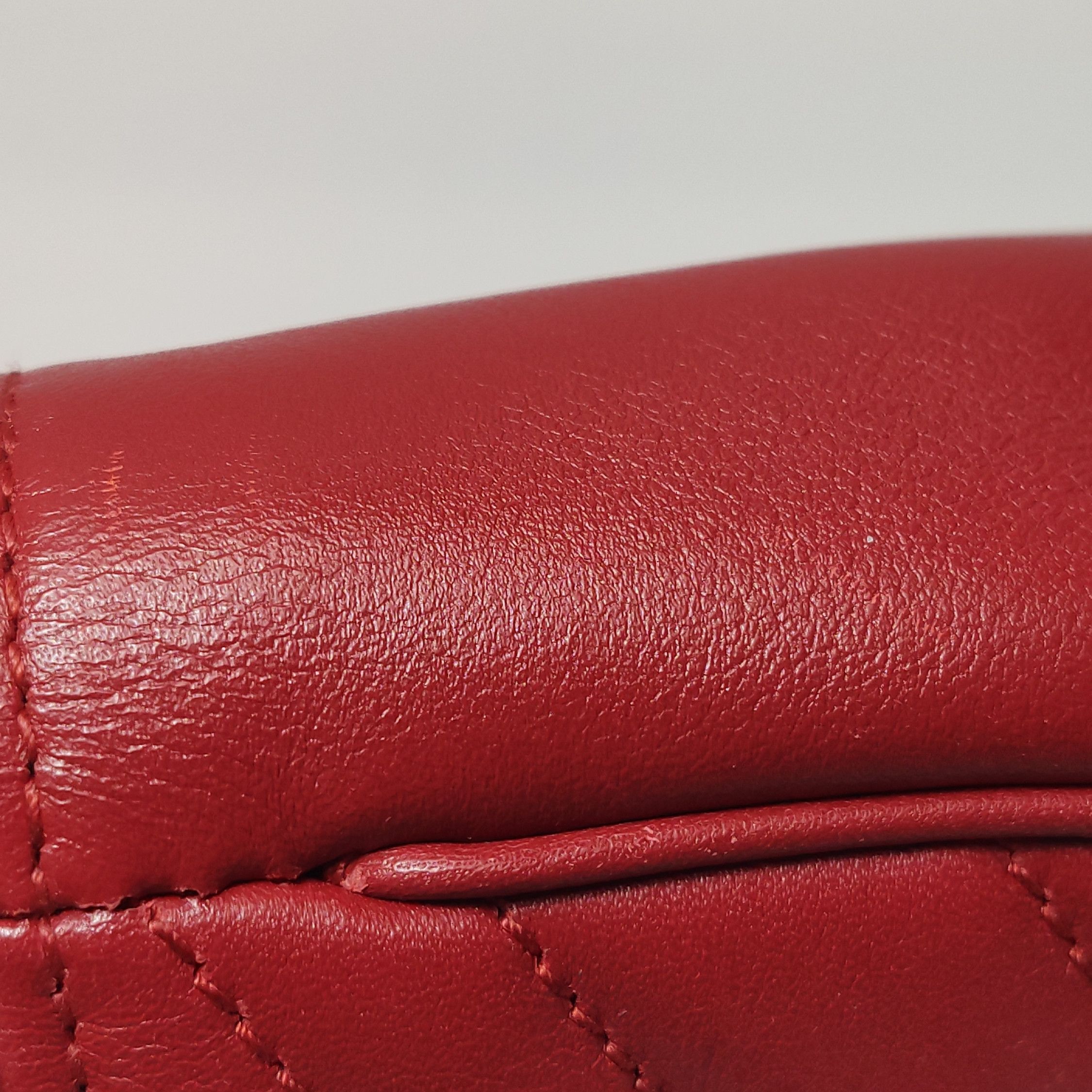 Gucci Gucci GG Marmont Red Quilted Leather Shoulder Bag Size ONE SIZE - 15 Thumbnail