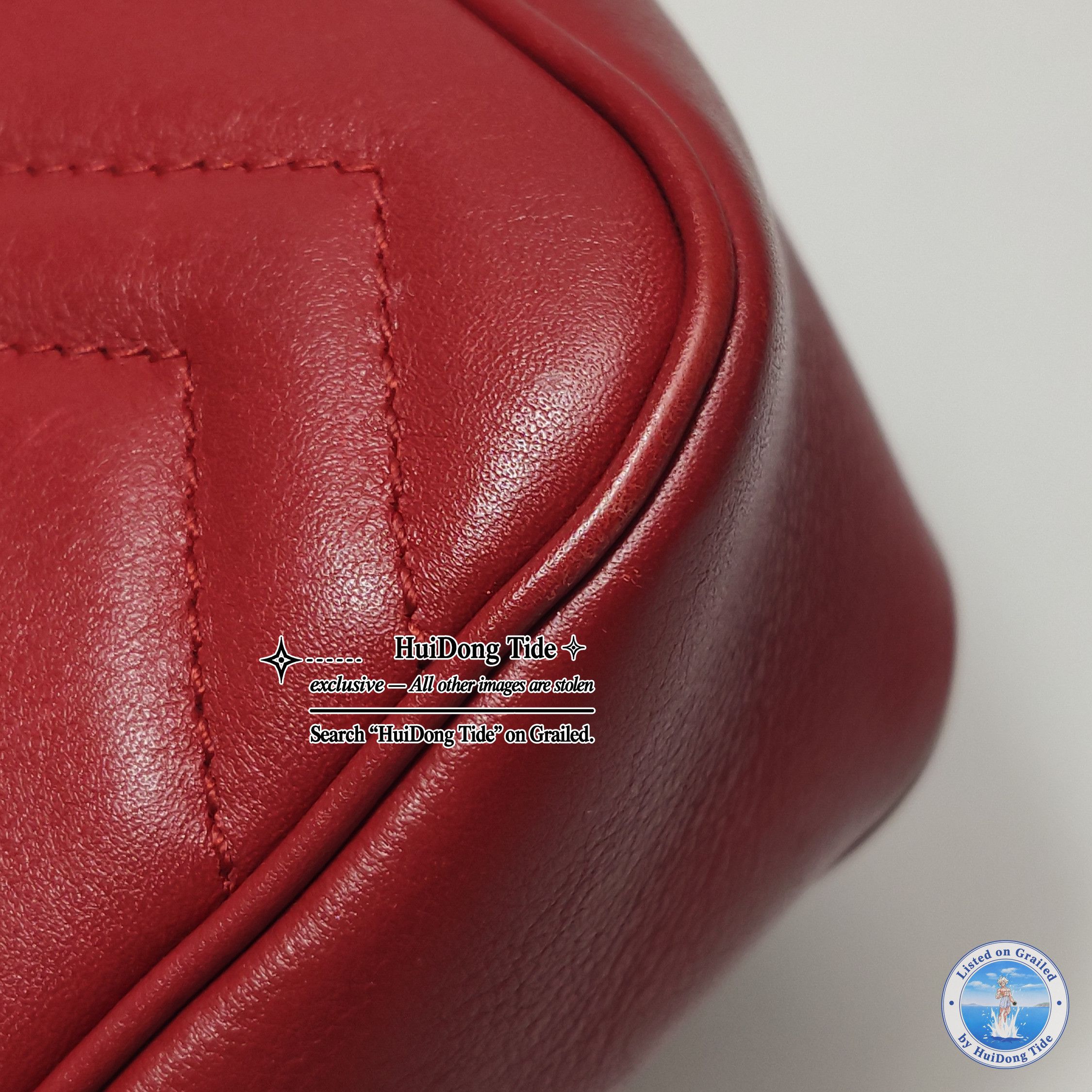 Gucci Gucci GG Marmont Red Quilted Leather Shoulder Bag Size ONE SIZE - 16 Thumbnail