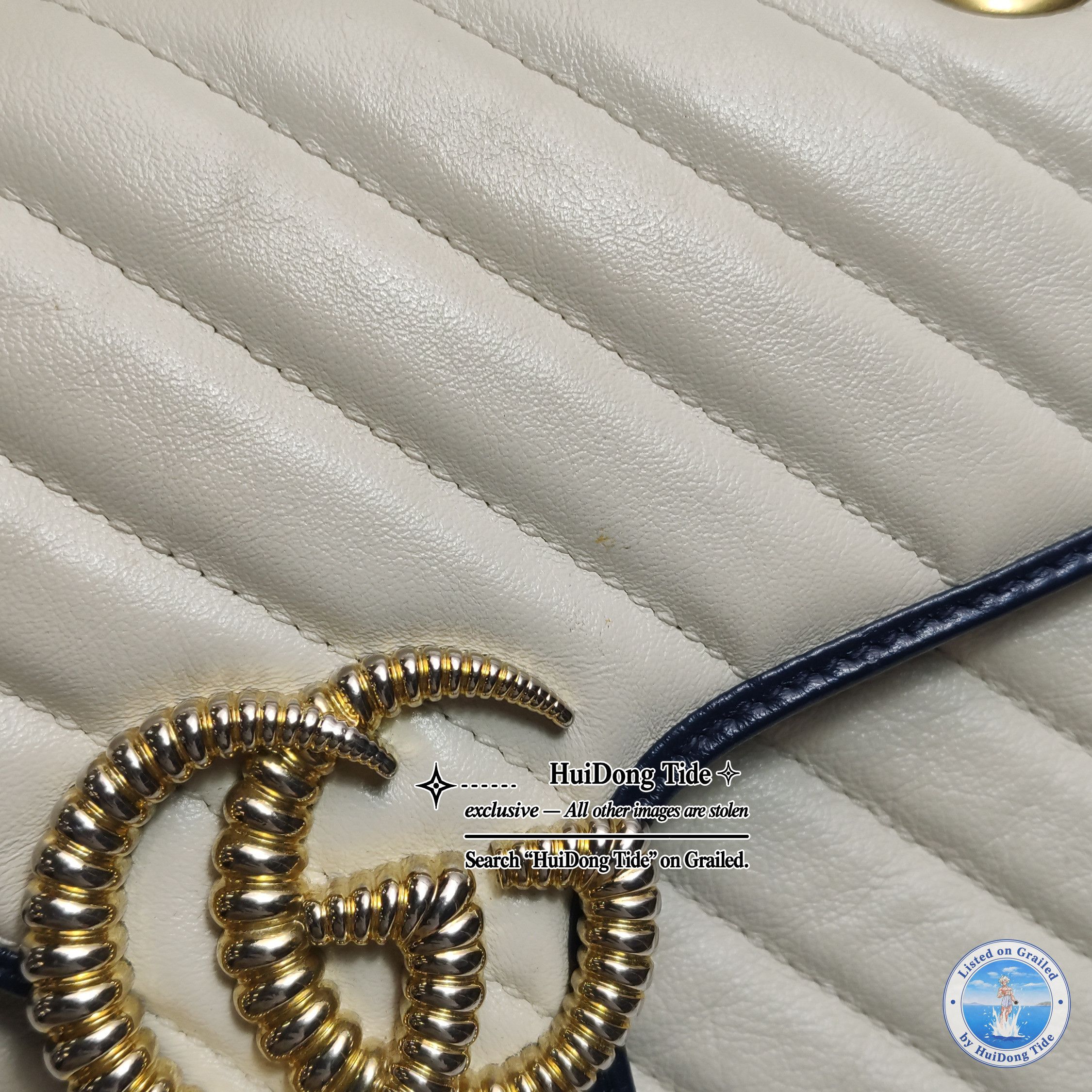 Gucci Gucci GG Marmont Two-Tone Leather Shoulder Bag One Size Size ONE SIZE - 17 Thumbnail