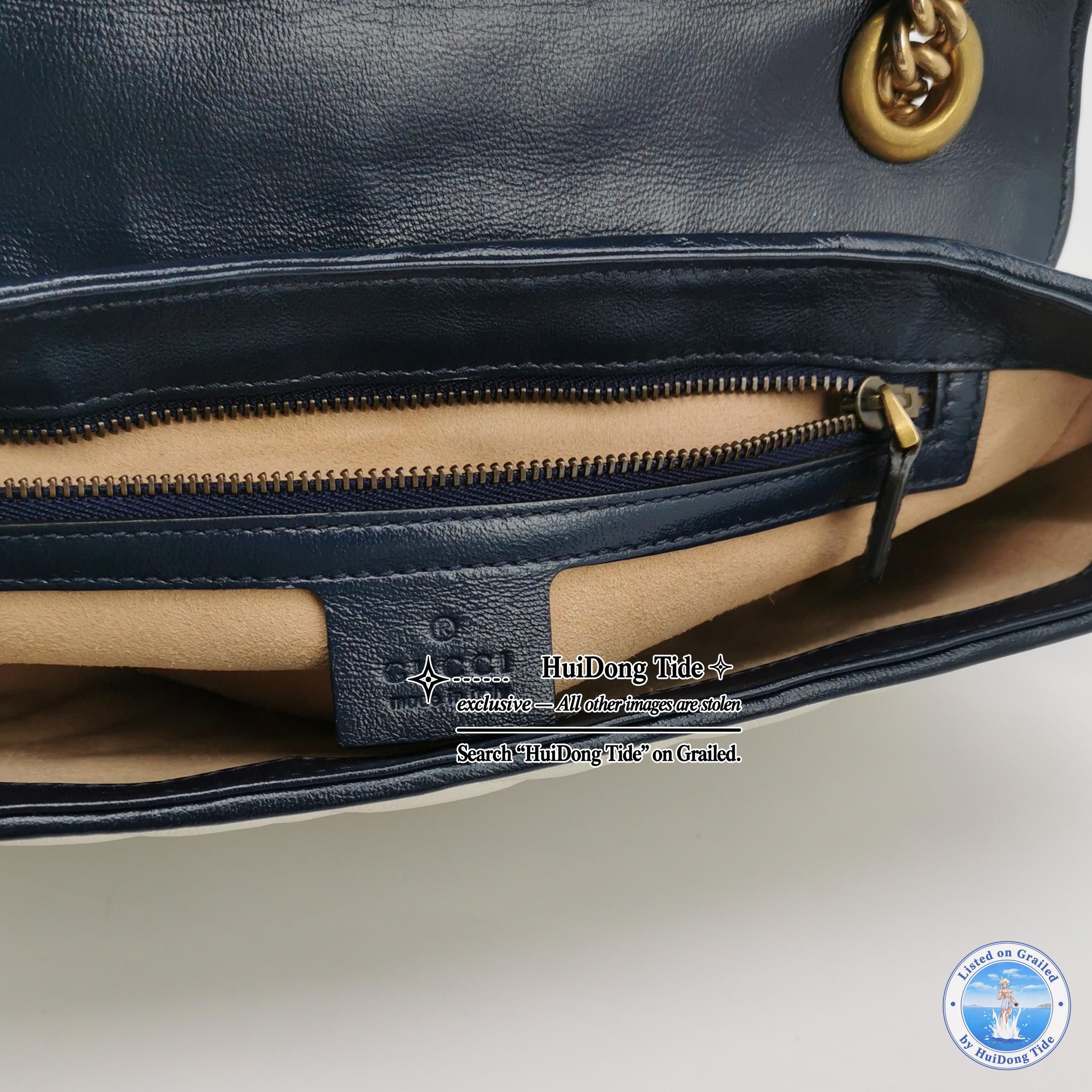 Gucci Gucci GG Marmont Two-Tone Leather Shoulder Bag One Size Size ONE SIZE - 8 Thumbnail