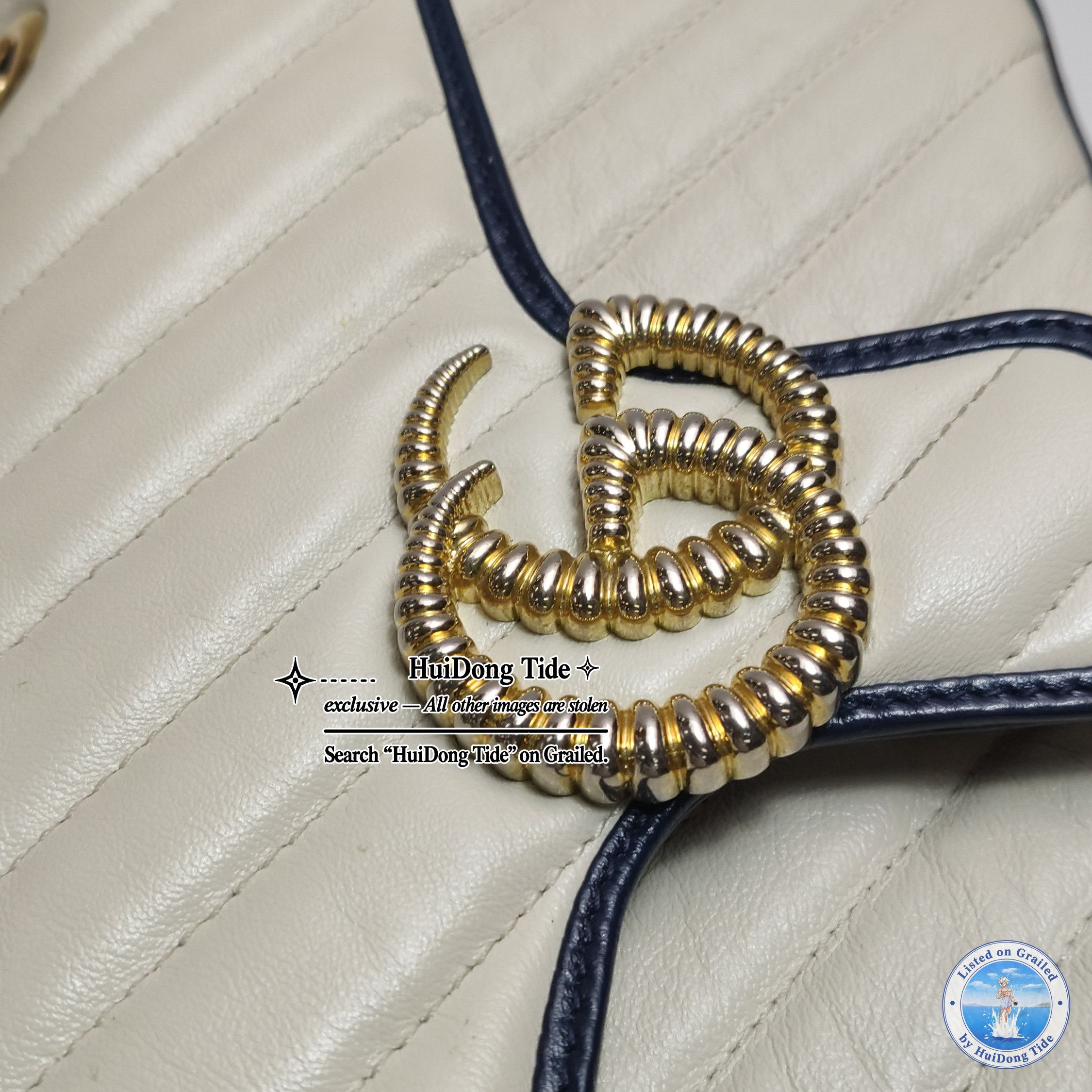 Gucci Gucci GG Marmont Two-Tone Leather Shoulder Bag One Size Size ONE SIZE - 16 Thumbnail