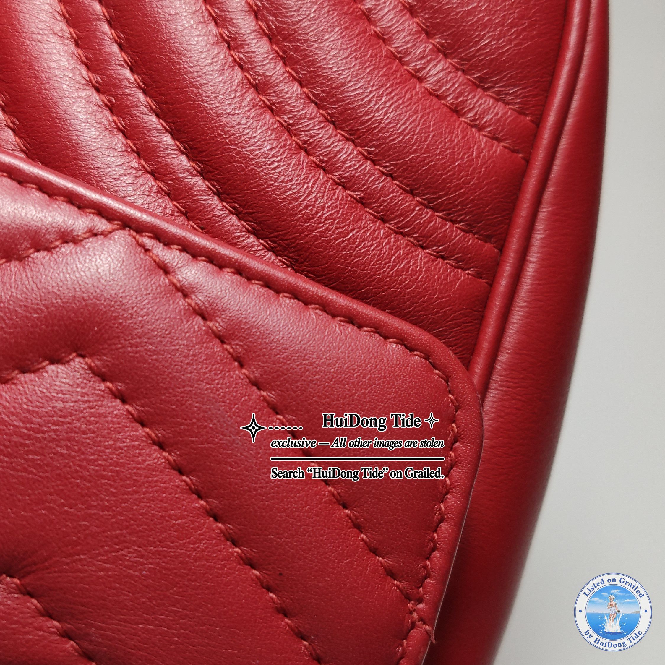 Gucci Gucci GG Marmont Red Leather Shoulder Bag Size ONE SIZE - 19 Thumbnail