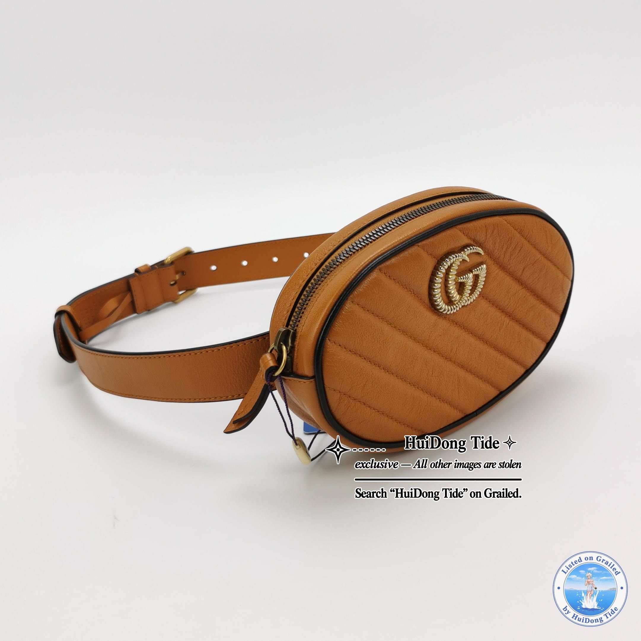 Gucci Gucci GG Marmont Leather Belt Bag Size ONE SIZE Size ONE SIZE - 4 Thumbnail