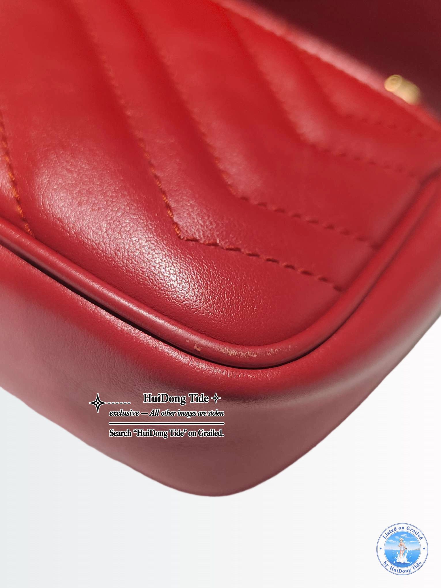 Gucci Gucci GG Marmont Red Leather Mini Bag ONE SIZE Size ONE SIZE - 18 Thumbnail