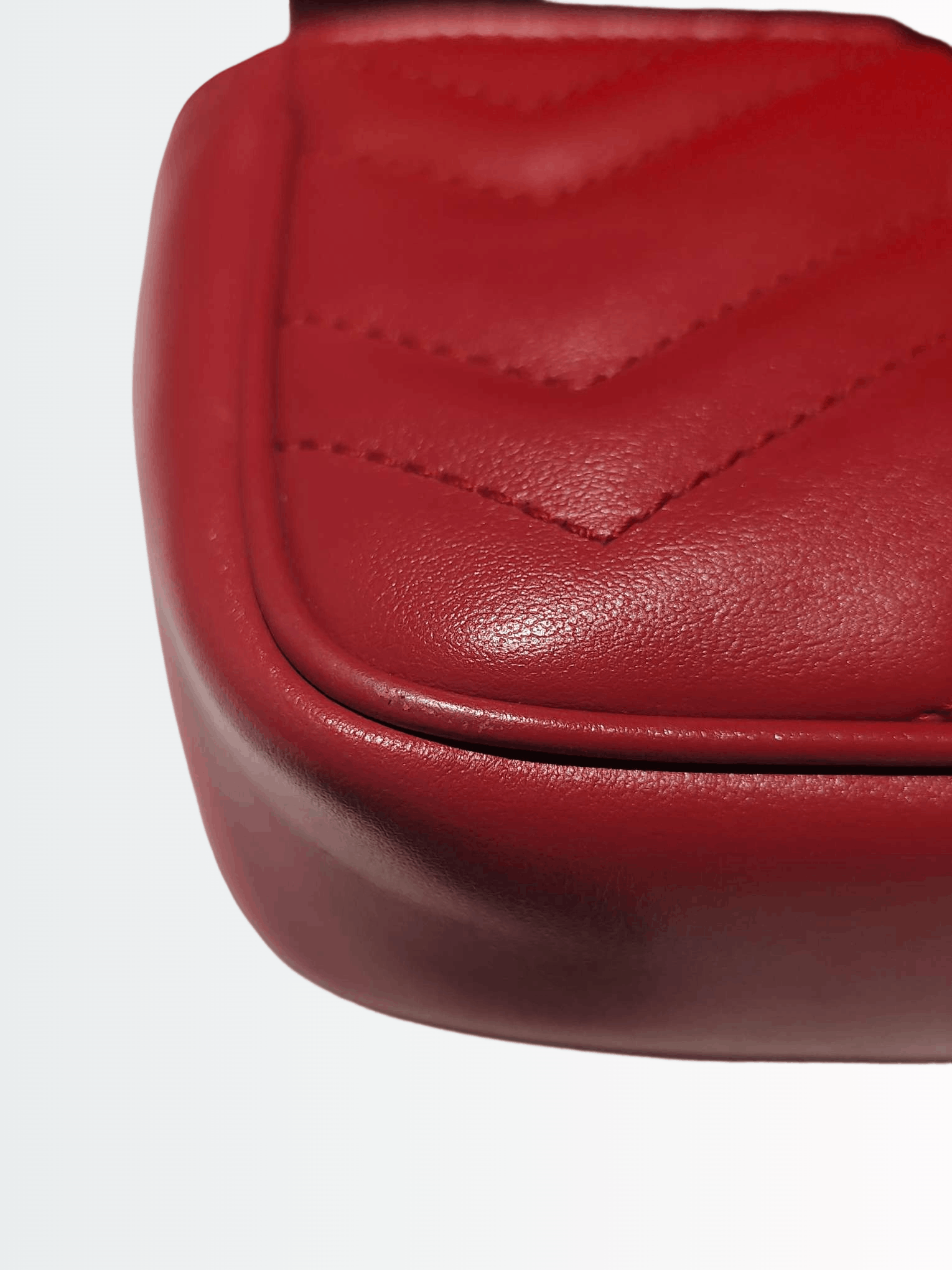 Gucci Gucci GG Marmont Red Leather Mini Bag ONE SIZE Size ONE SIZE - 19 Thumbnail