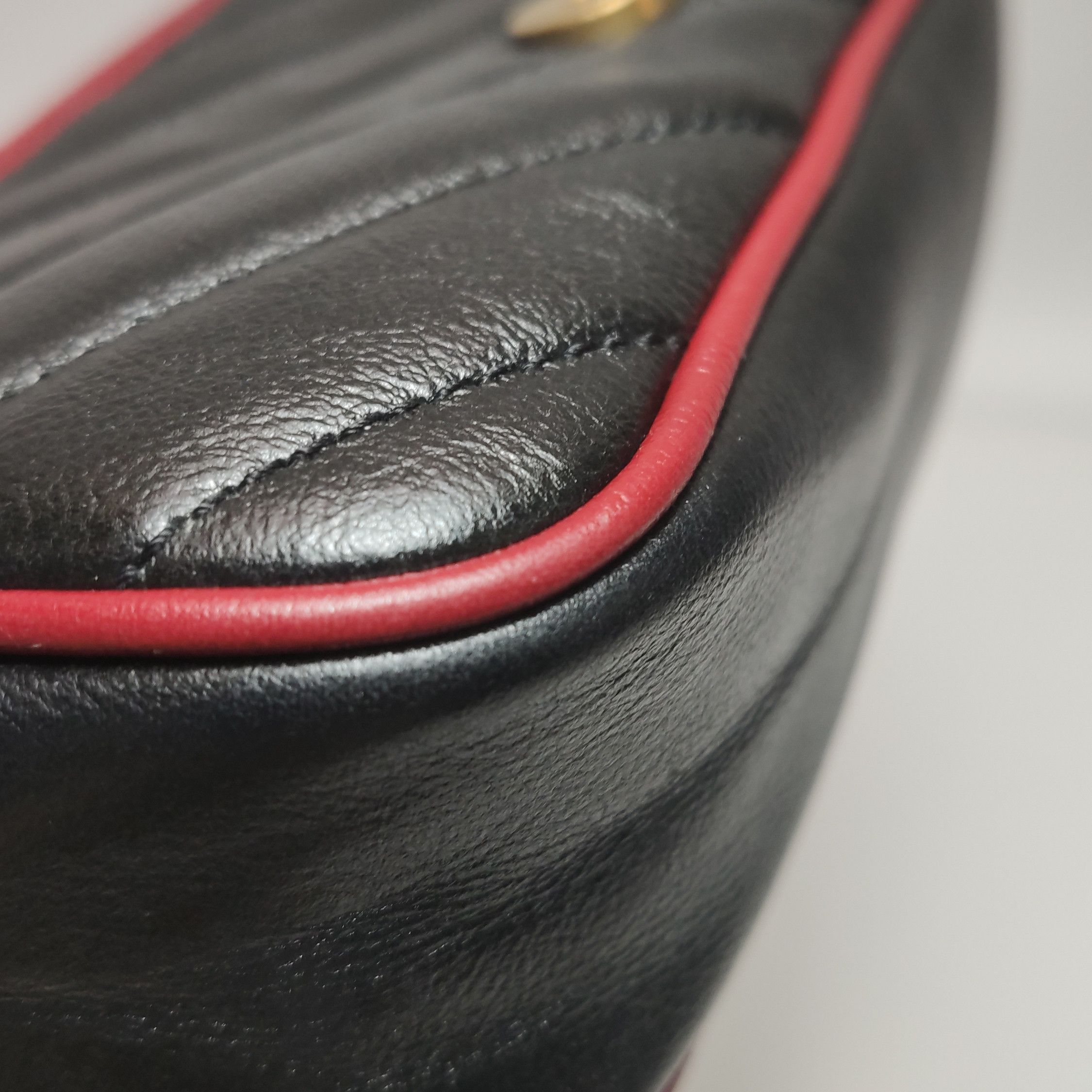 Gucci Gucci GG Marmont Mini Leather Shoulder Bag Size ONE SIZE - 18 Thumbnail