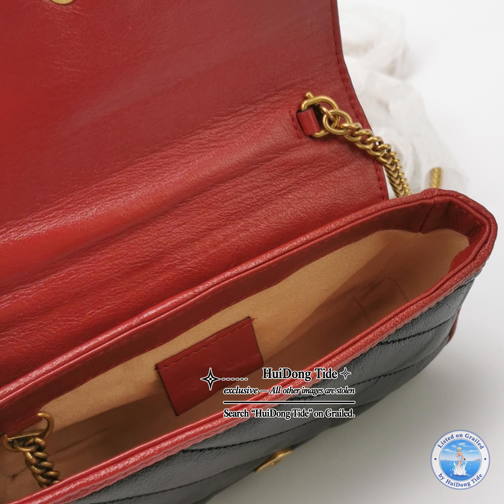 Gucci Gucci GG Marmont Mini Leather Shoulder Bag Size ONE SIZE - 7 Thumbnail