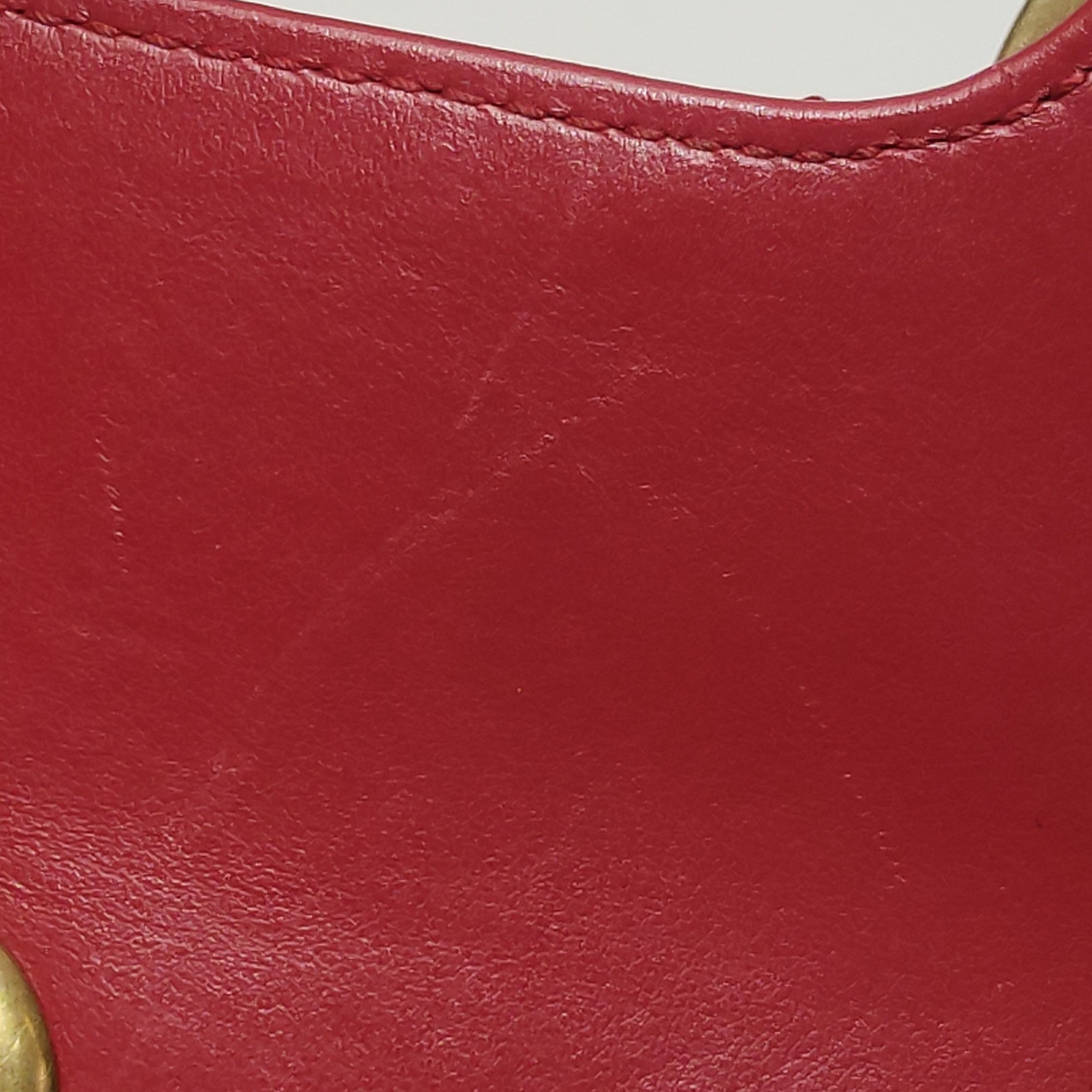 Gucci Gucci GG Marmont Red Leather Shoulder Bag ONE SIZE Size ONE SIZE - 10 Thumbnail