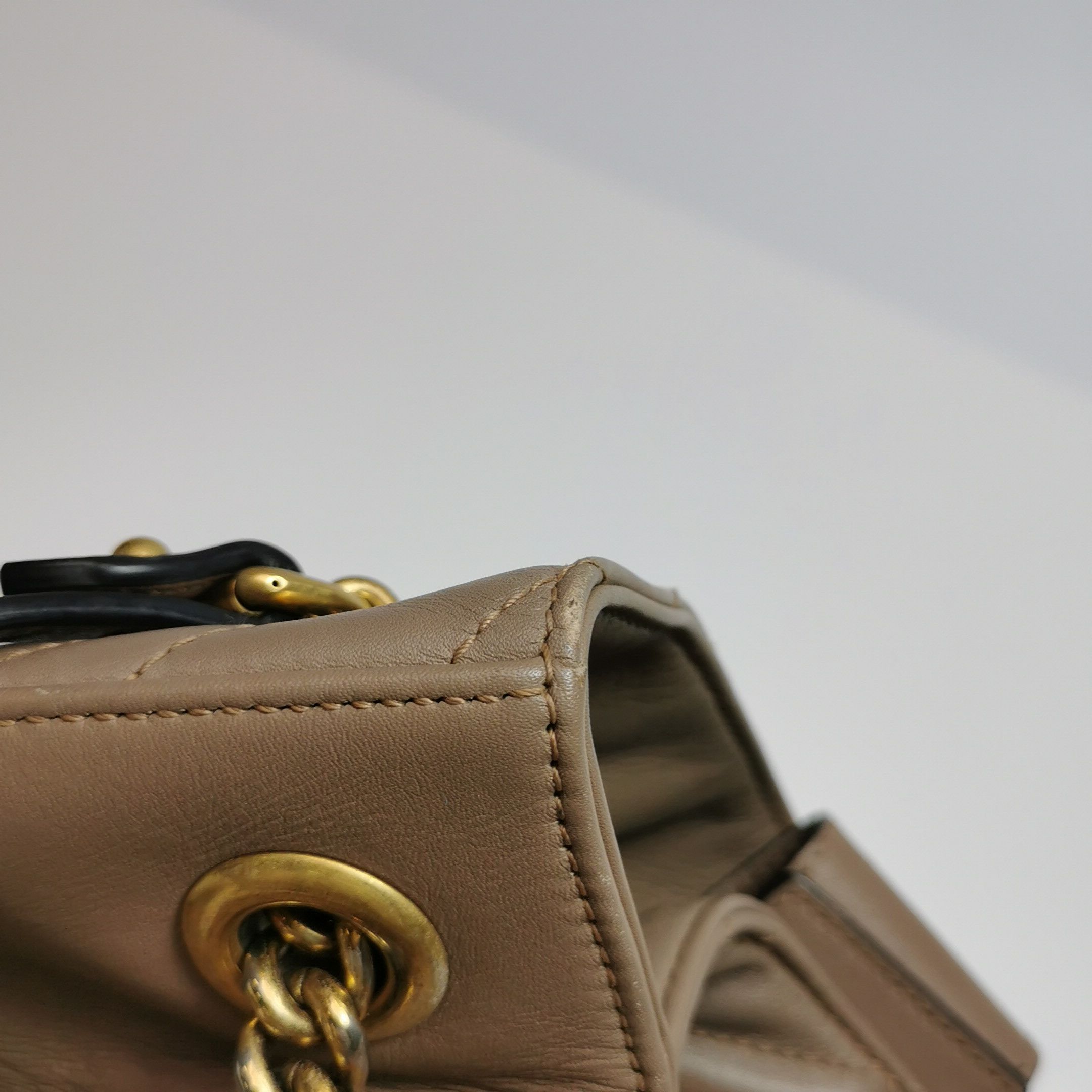 Gucci Gucci GG Marmont Chevron Leather Shoulder Bag Size ONE SIZE - 15 Thumbnail