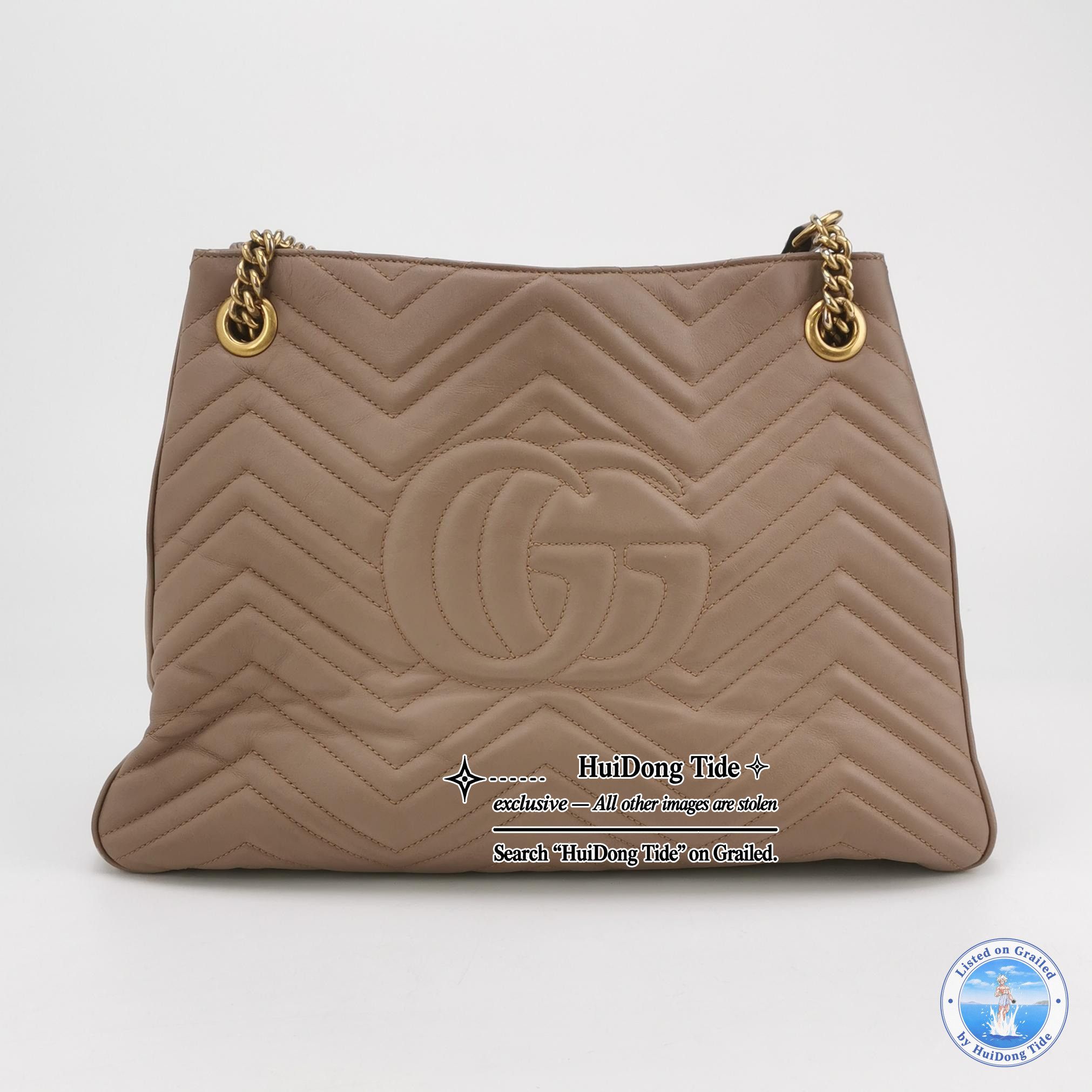 Gucci Gucci GG Marmont Chevron Leather Shoulder Bag Size ONE SIZE - 5 Thumbnail