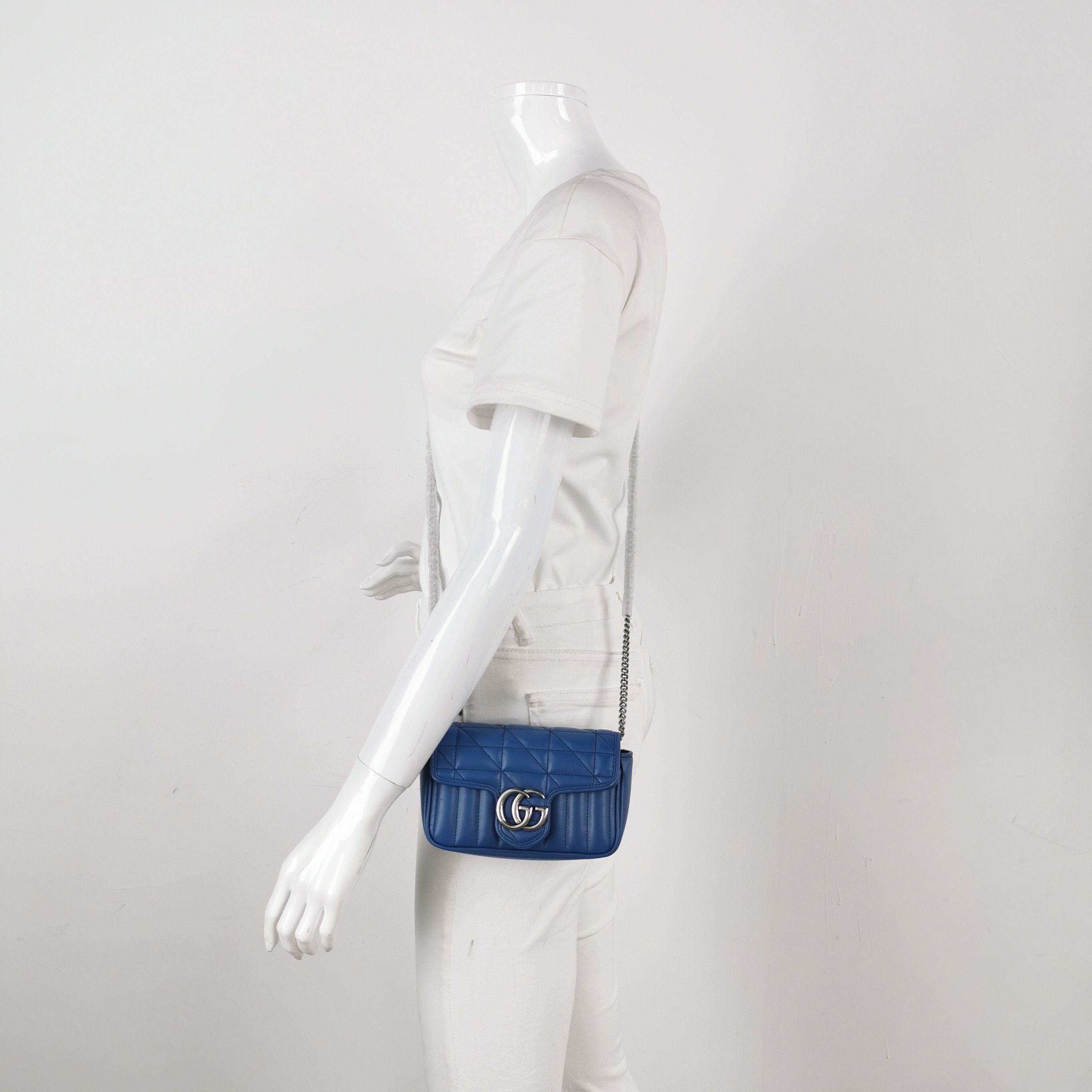 Gucci Gucci GG Marmont Leather Mini Shoulder Bag Size ONE SIZE - 2 Thumbnail