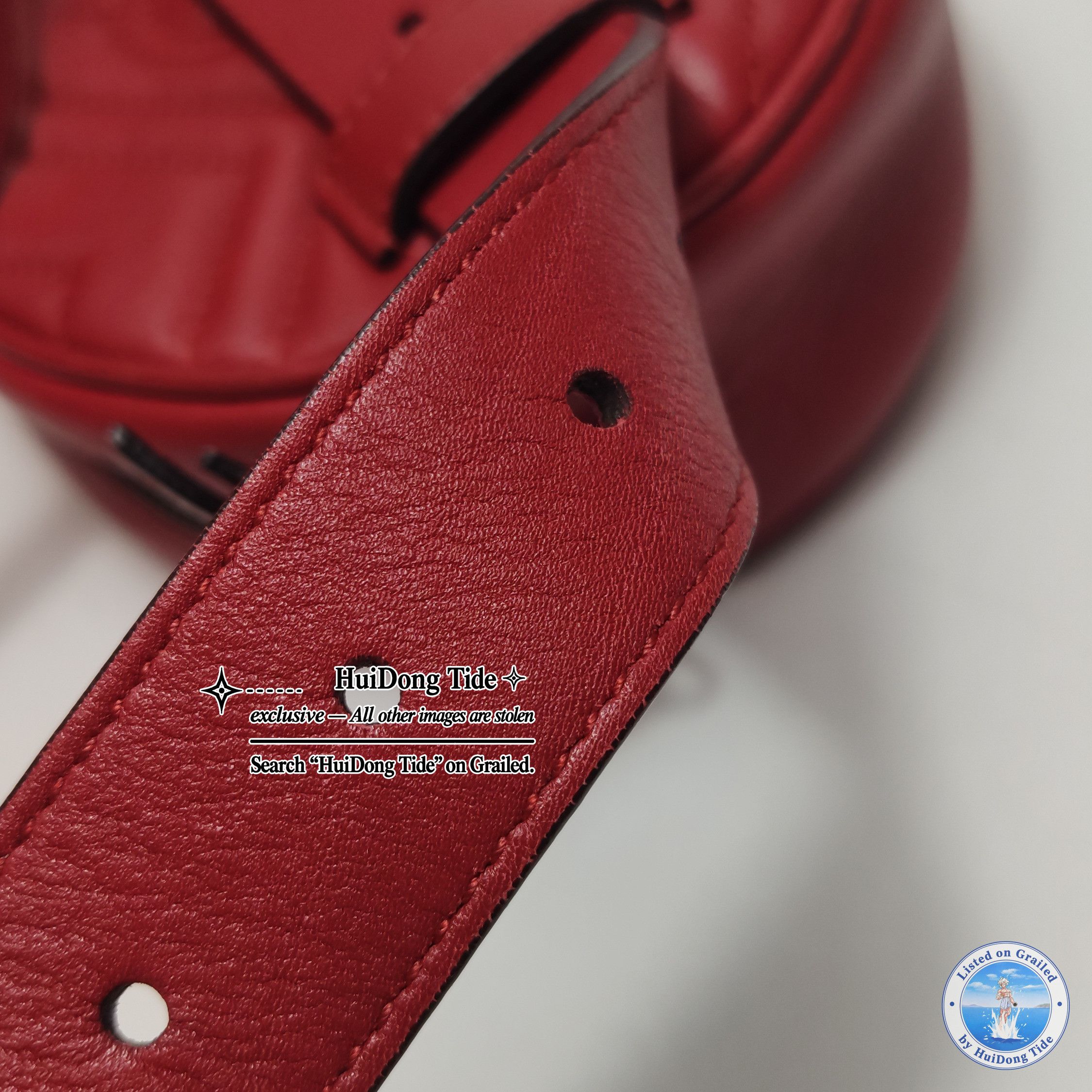 Gucci Gucci GG Marmont Red Leather Belt Bag One Size Size ONE SIZE - 20 Thumbnail