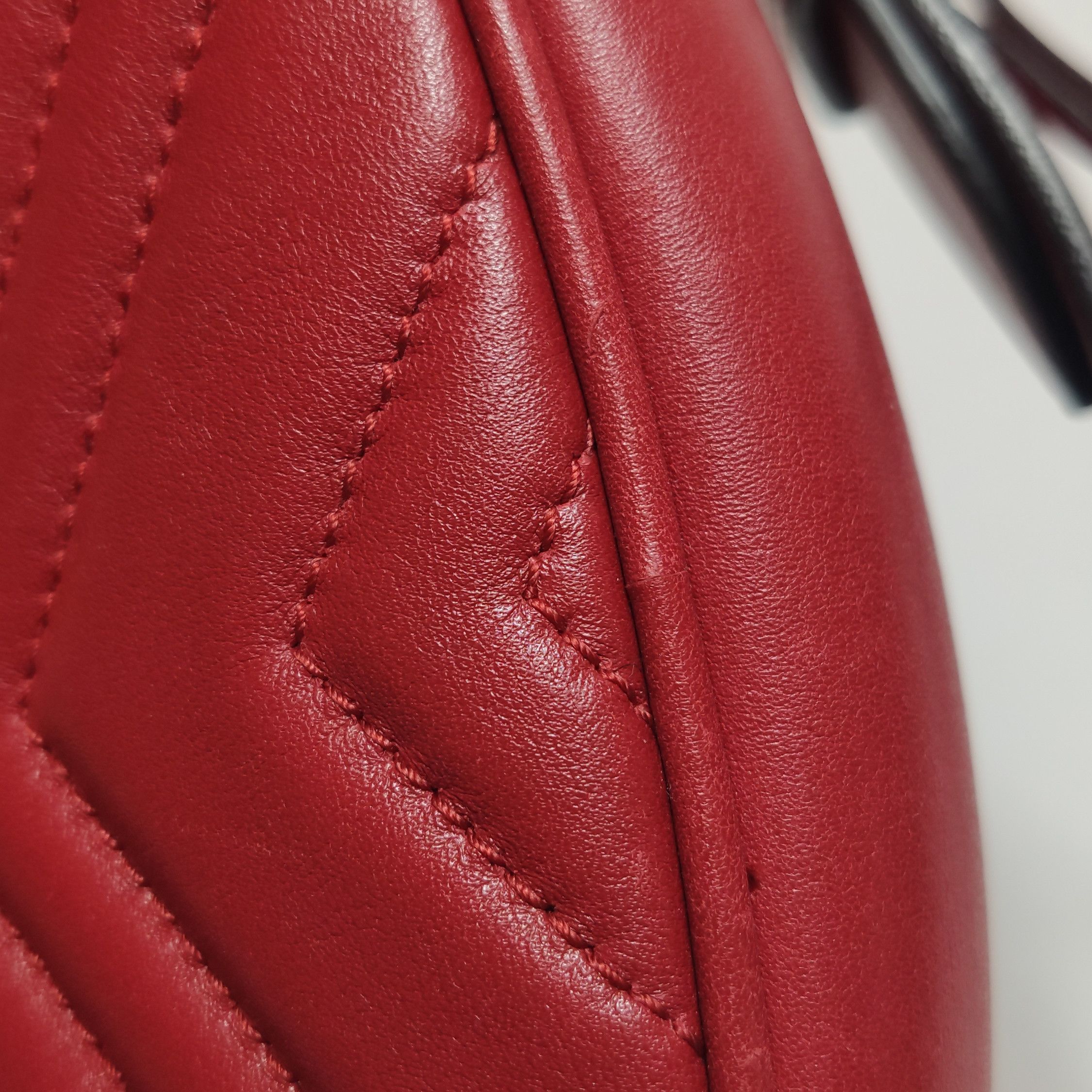 Gucci Gucci GG Marmont Red Leather Belt Bag One Size Size ONE SIZE - 16 Thumbnail