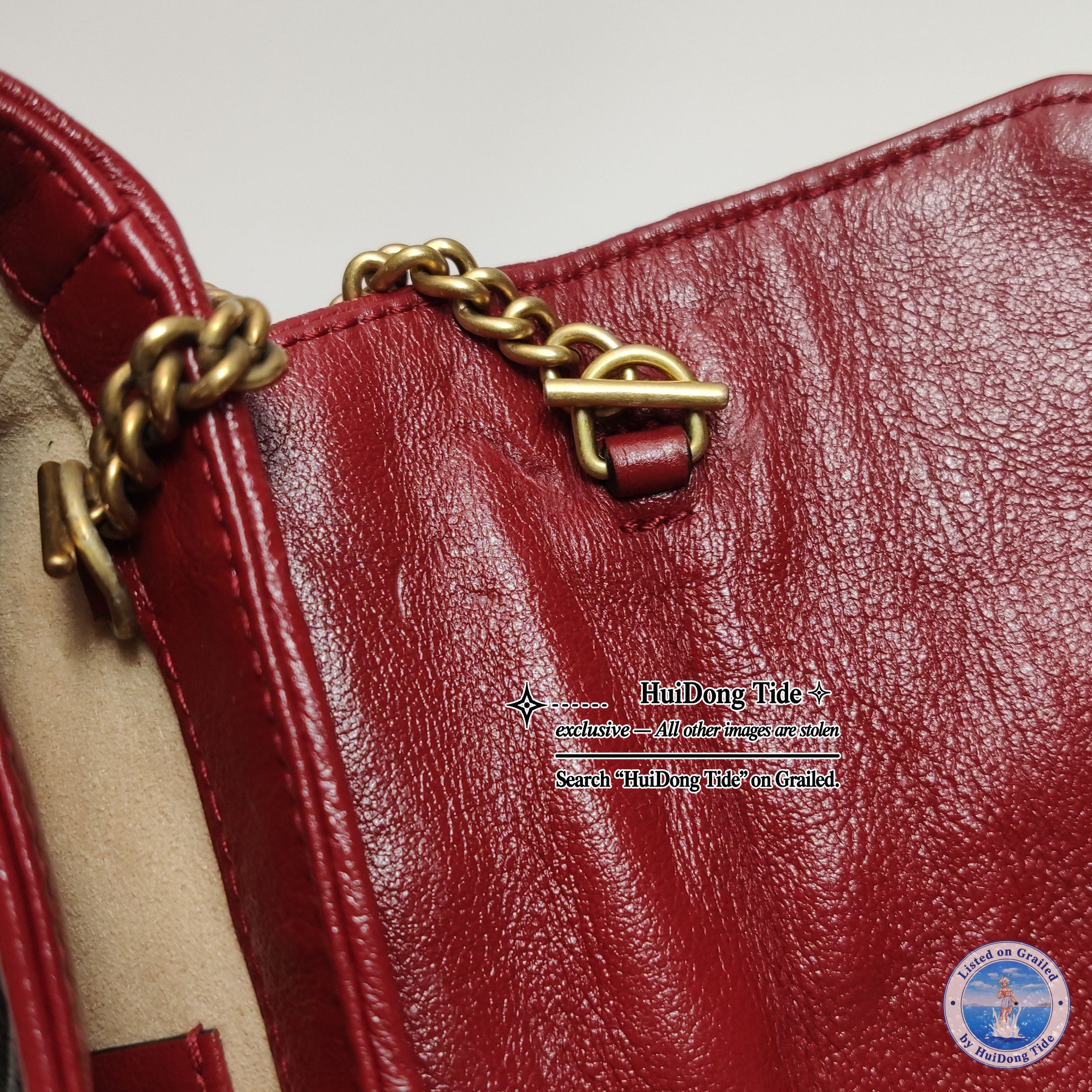 Gucci Gucci GG Marmont Super Mini Leather Crossbody Bag Size ONE SIZE - 12 Thumbnail