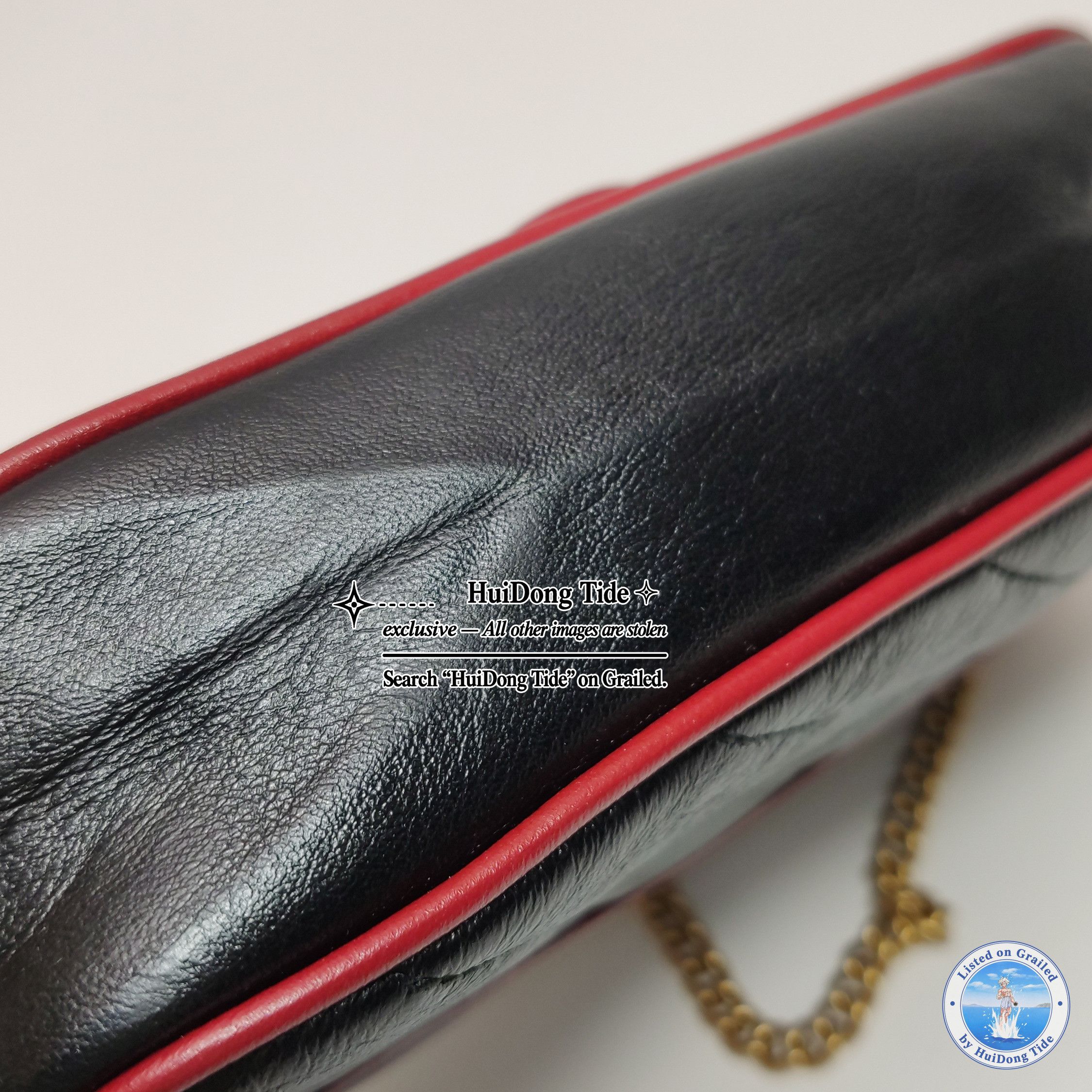 Gucci Gucci GG Marmont Super Mini Leather Crossbody Bag Size ONE SIZE - 17 Thumbnail