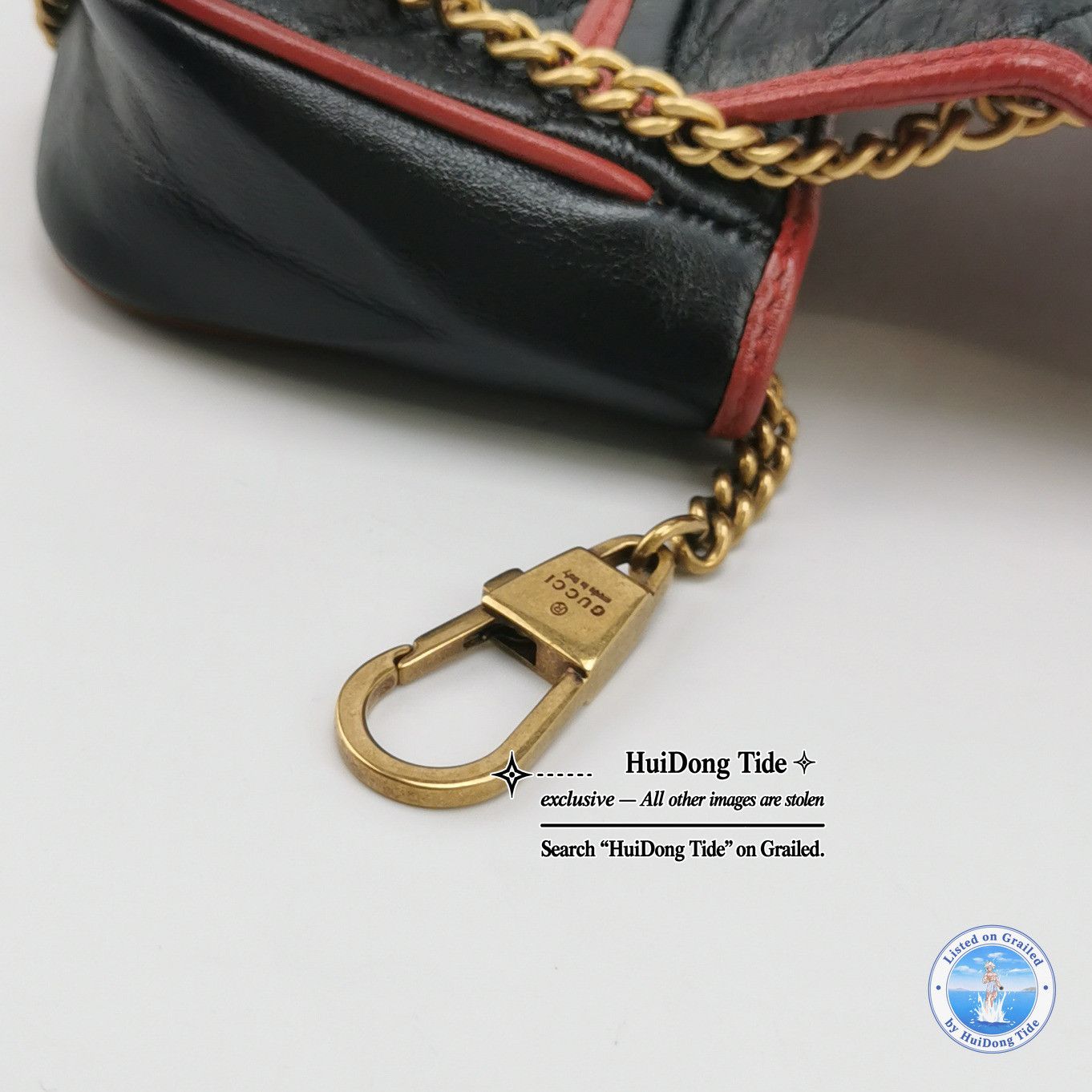 Gucci Gucci GG Marmont Super Mini Leather Crossbody Bag Size ONE SIZE - 9 Thumbnail