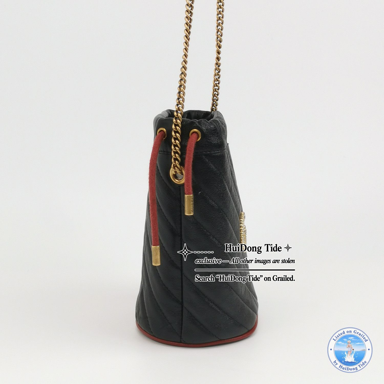 Gucci Gucci GG Marmont Mini Bucket Bag Size ONE SIZE - 4 Thumbnail