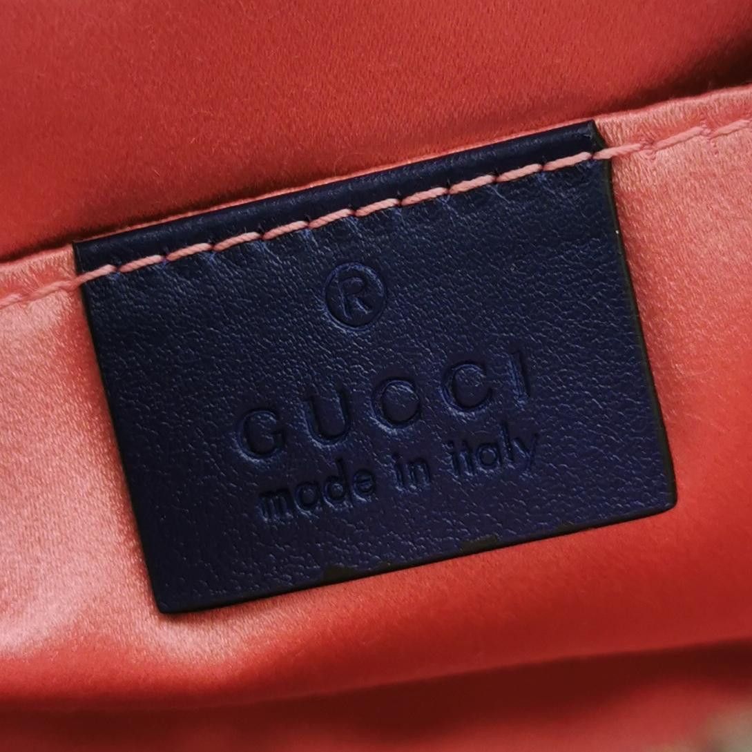 Gucci Gucci GG Marmont Velvet Belt Bag Blue Size ONE SIZE - 7 Thumbnail