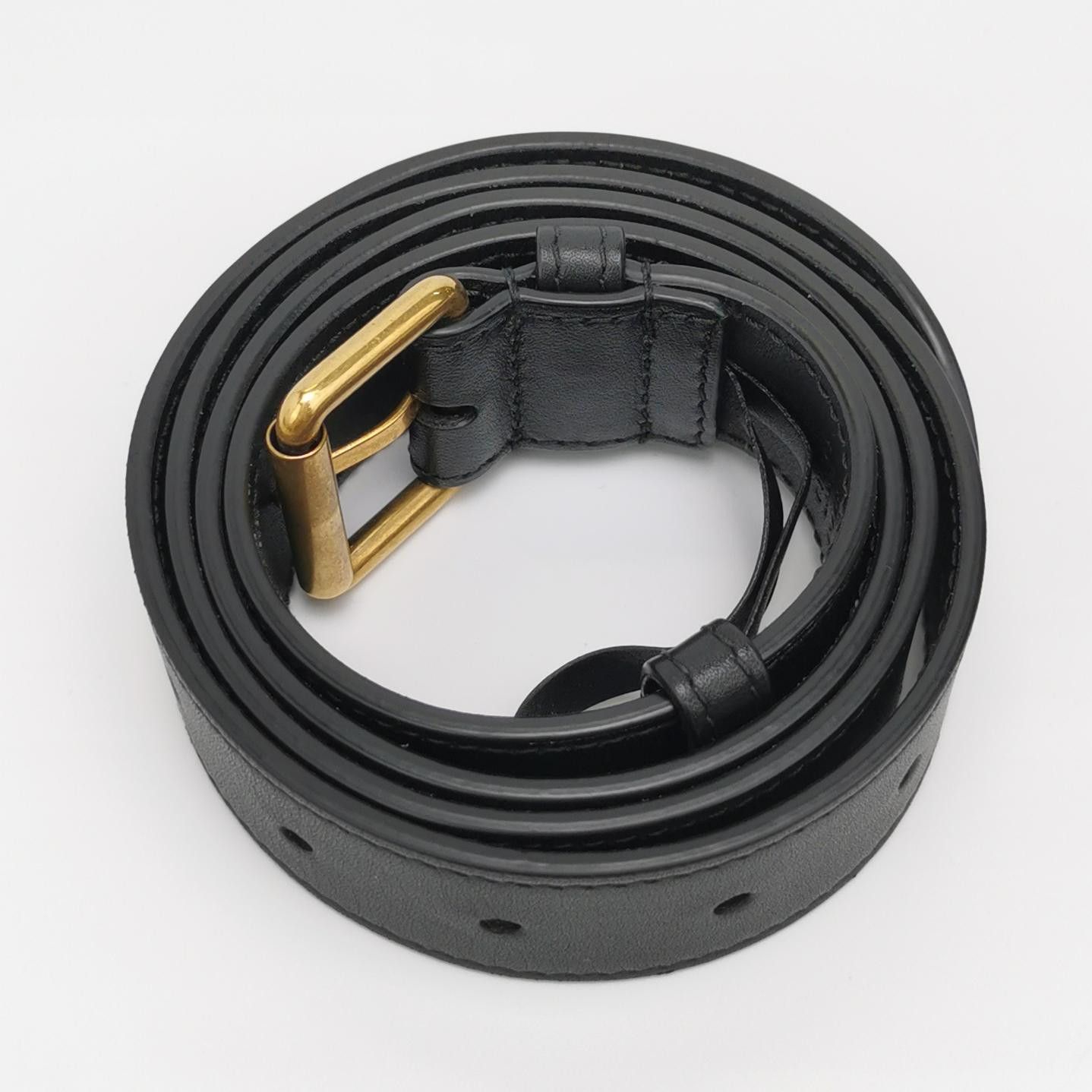 Gucci Gucci GG Marmont Black Leather Belt Bag Size ONE SIZE - 14 Thumbnail