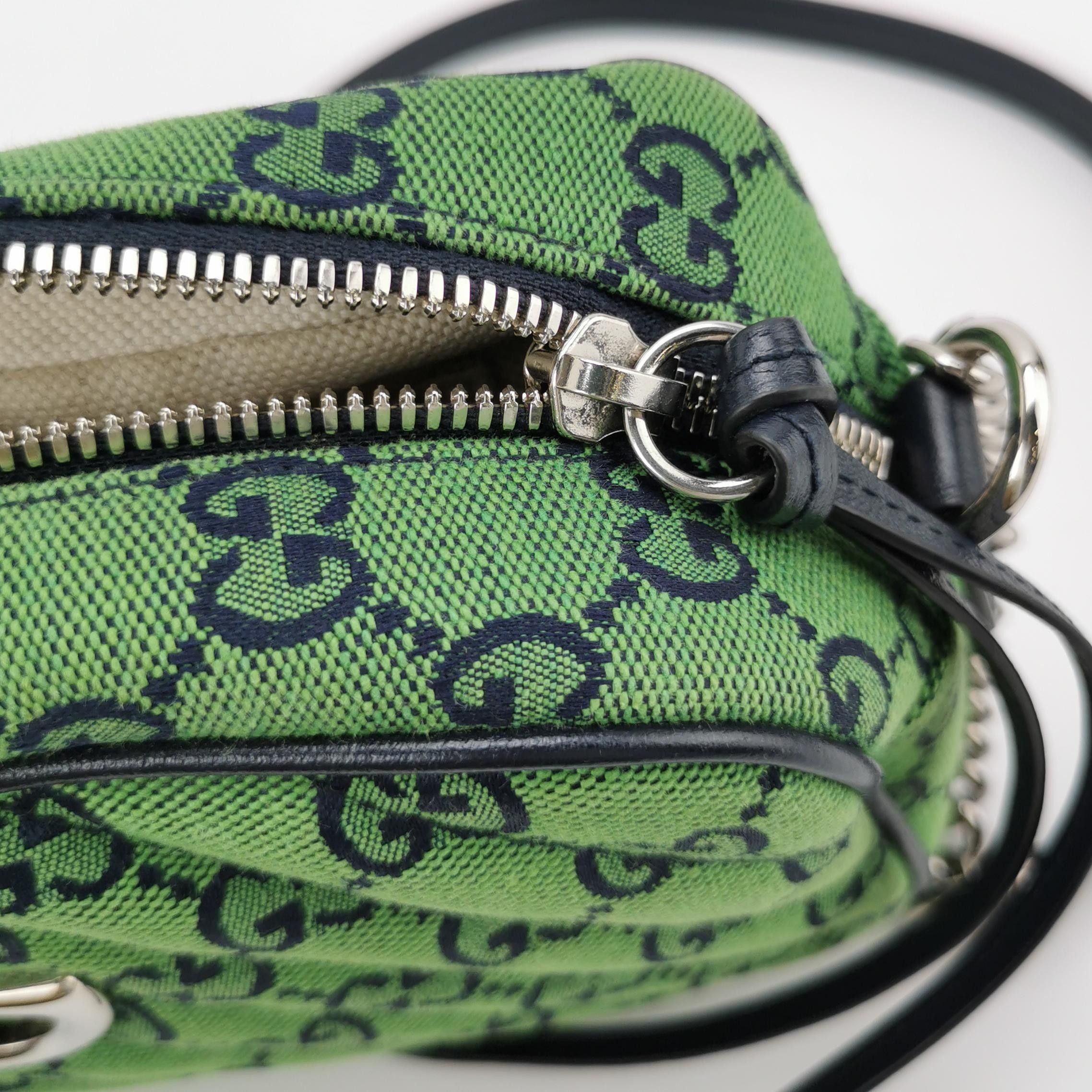 Gucci Gucci GG Marmont Green Canvas Crossbody Bag One Size Size ONE SIZE - 10 Thumbnail