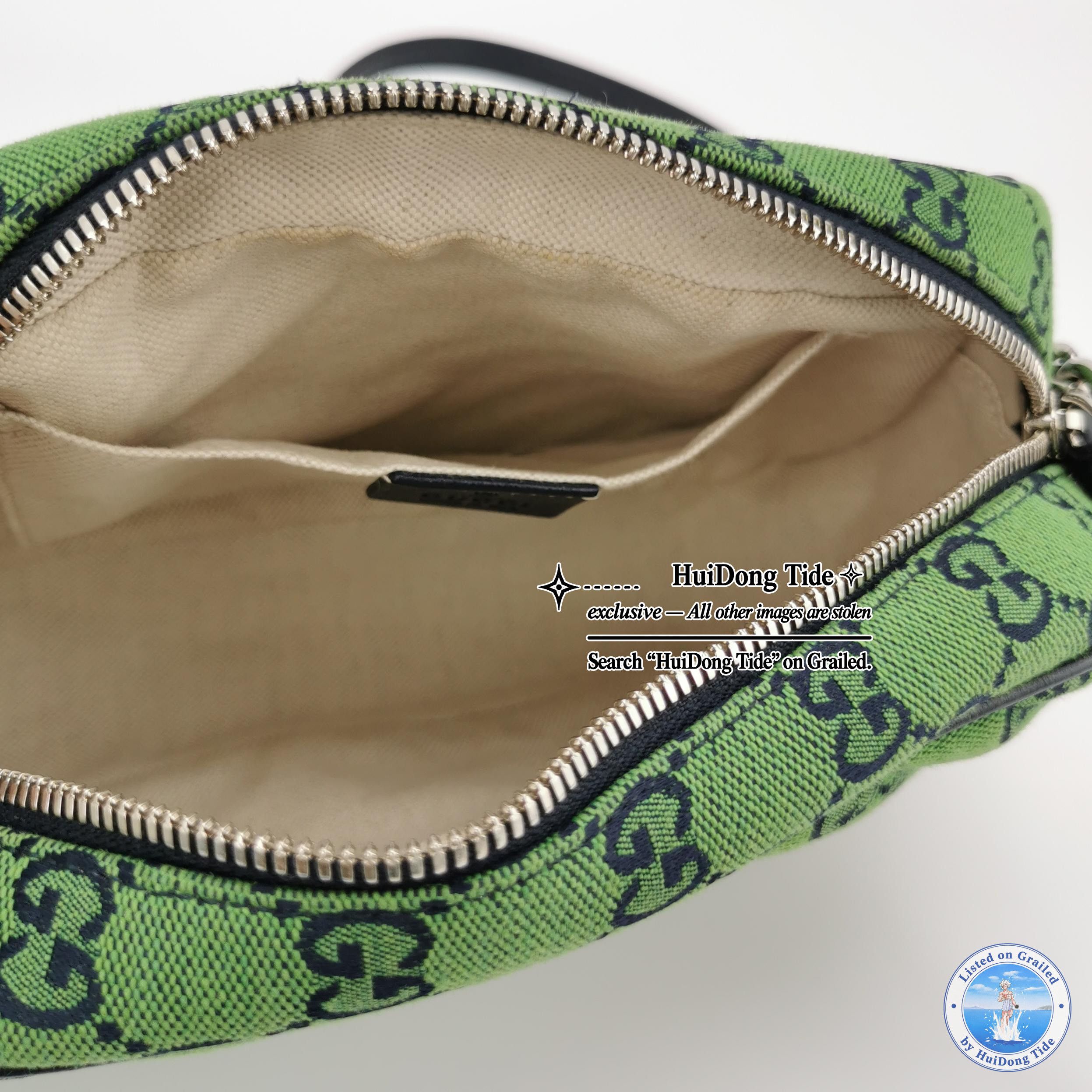 Gucci Gucci GG Marmont Green Canvas Crossbody Bag One Size Size ONE SIZE - 6 Thumbnail