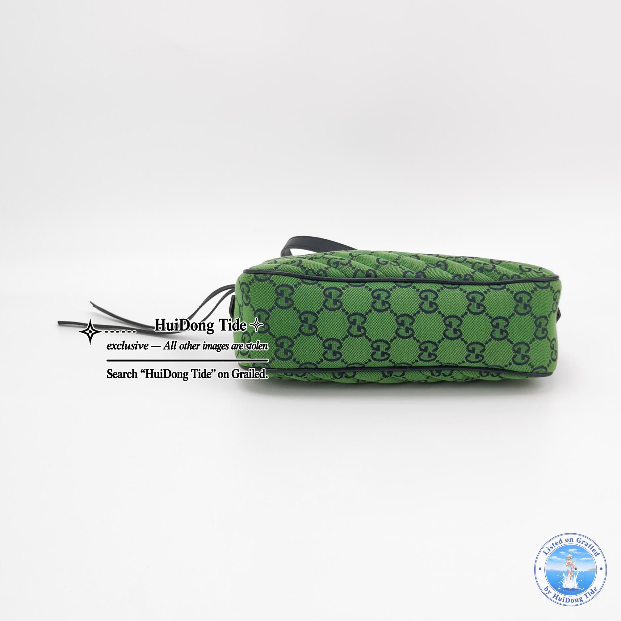 Gucci Gucci GG Marmont Green Canvas Crossbody Bag One Size Size ONE SIZE - 5 Thumbnail