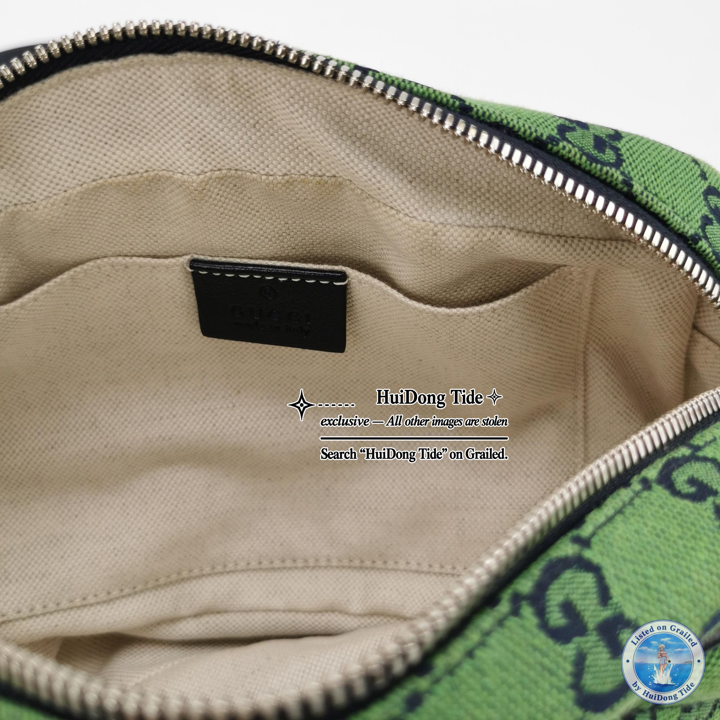 Gucci Gucci GG Marmont Green Canvas Crossbody Bag One Size Size ONE SIZE - 11 Thumbnail
