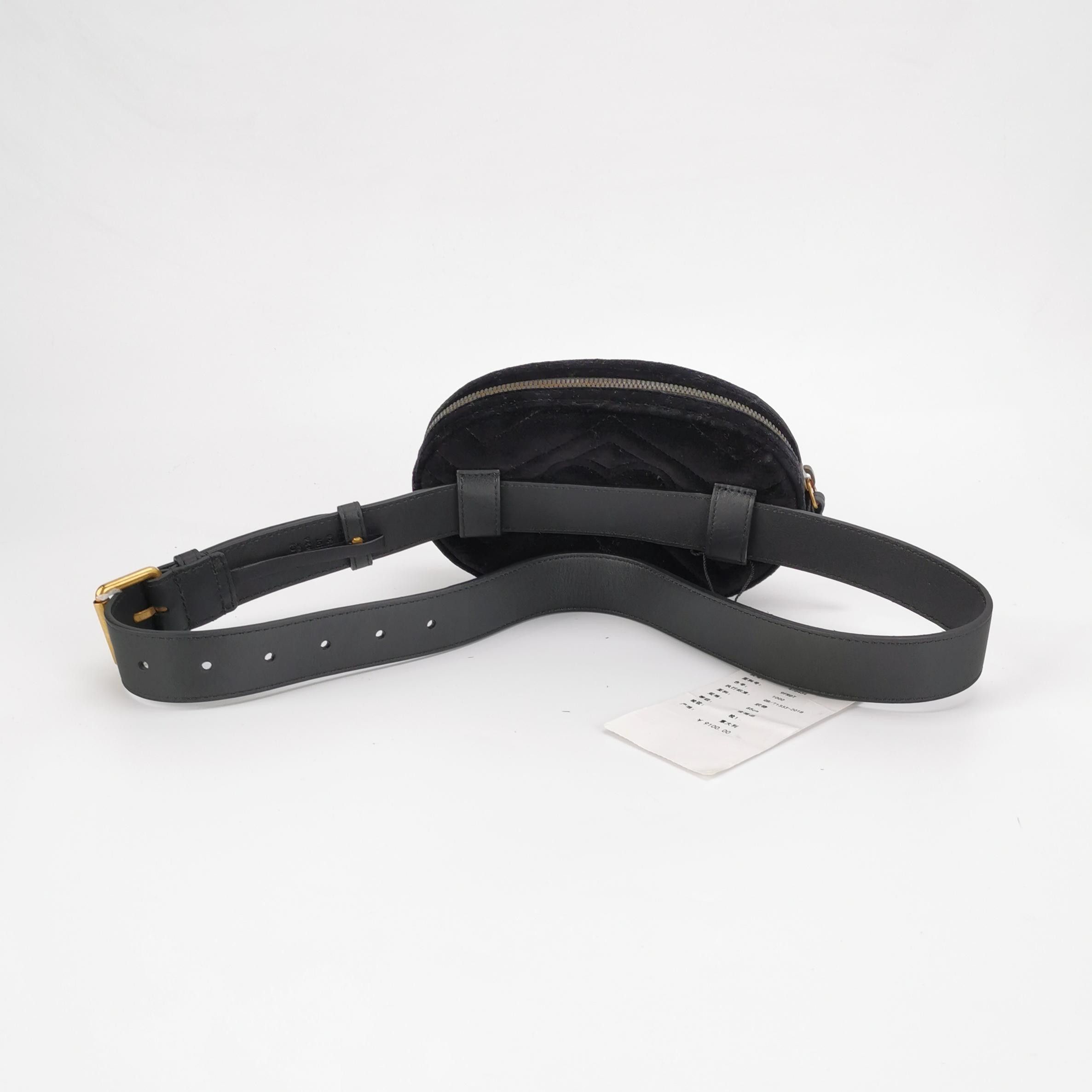 Gucci Gucci GG Marmont Velvet Belt Bag Size ONE SIZE Size ONE SIZE - 4 Thumbnail