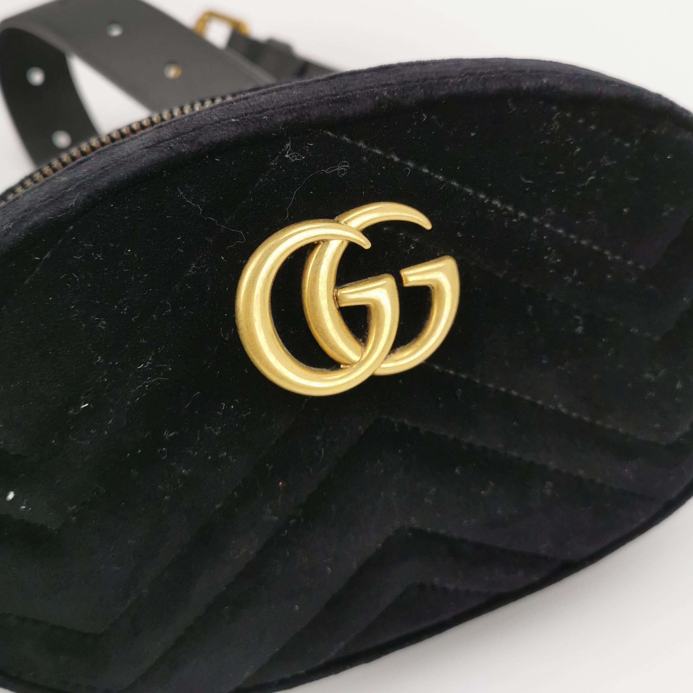 Gucci Gucci GG Marmont Velvet Belt Bag Size ONE SIZE Size ONE SIZE - 7 Thumbnail