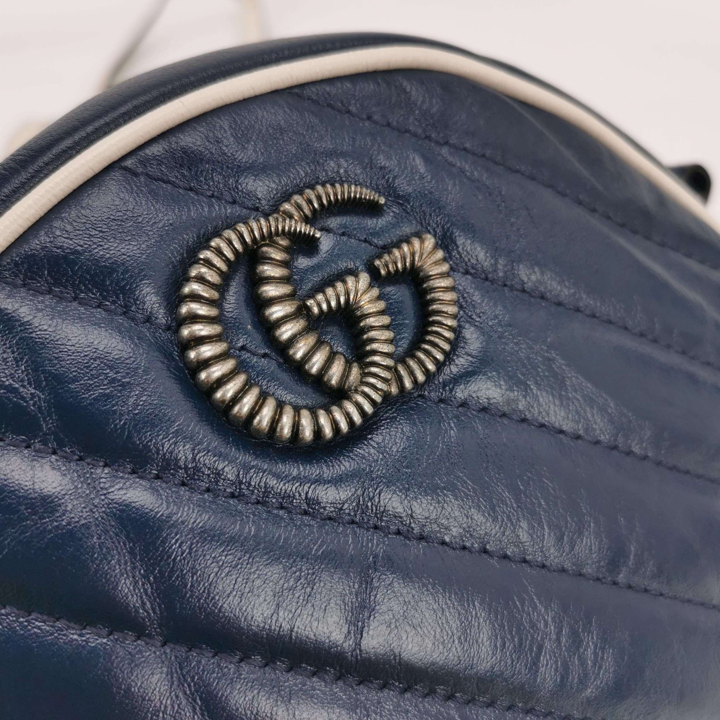 Gucci Gucci GG Marmont Round Leather Shoulder Bag ONE SIZE Size ONE SIZE - 8 Thumbnail