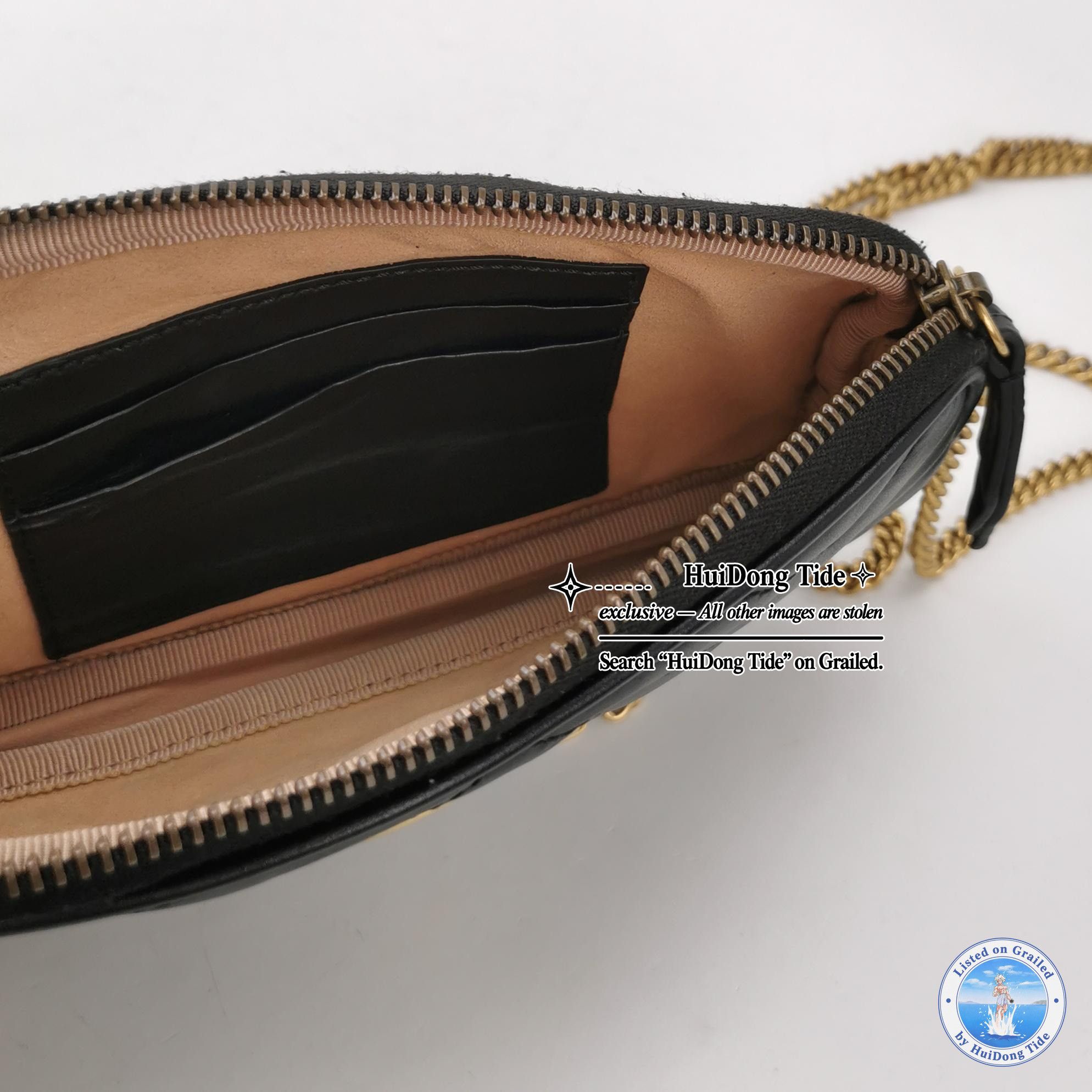 Gucci Gucci GG Marmont V-Quilted Leather Crossbody Bag Size ONE SIZE - 6 Thumbnail