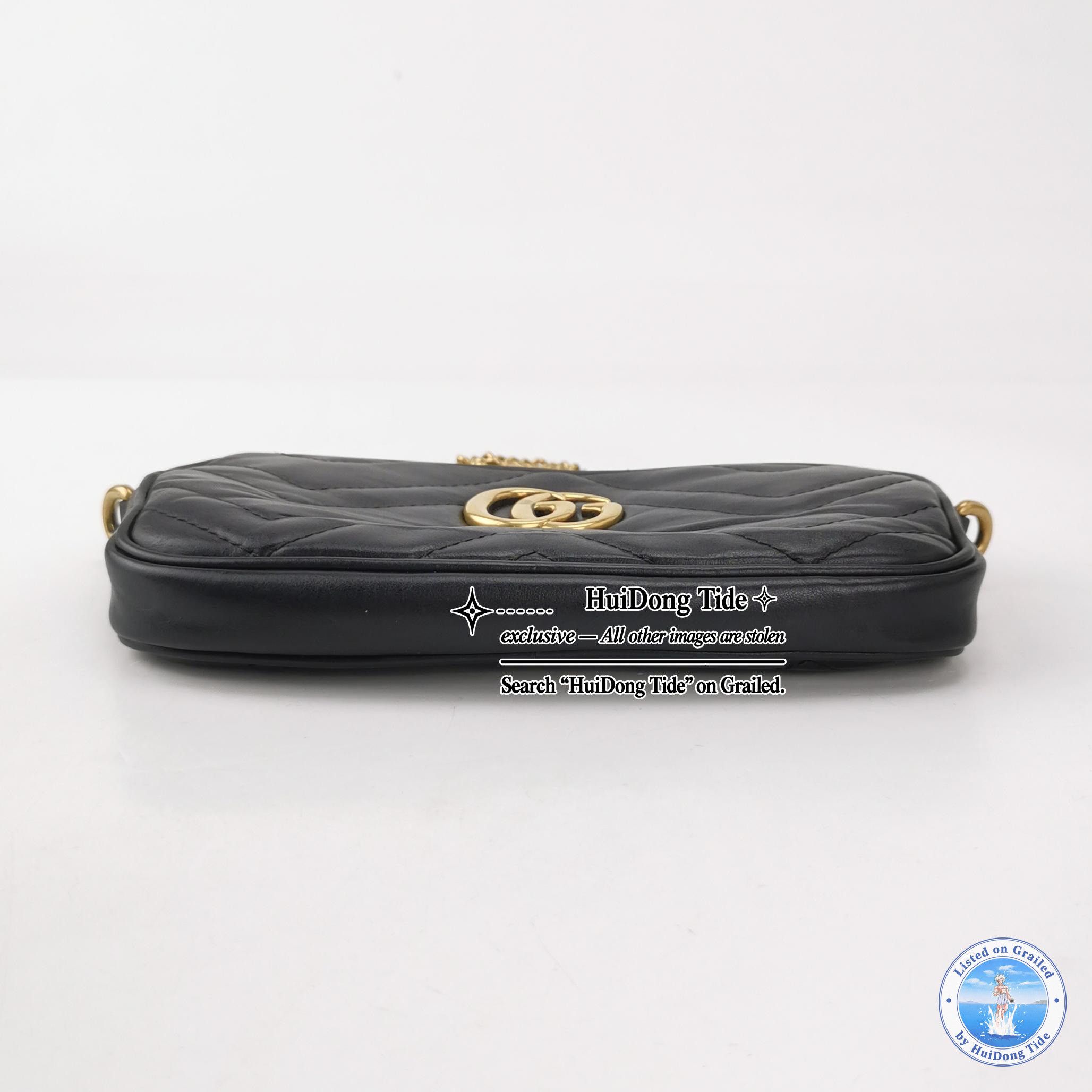 Gucci Gucci GG Marmont V-Quilted Leather Crossbody Bag Size ONE SIZE - 5 Thumbnail