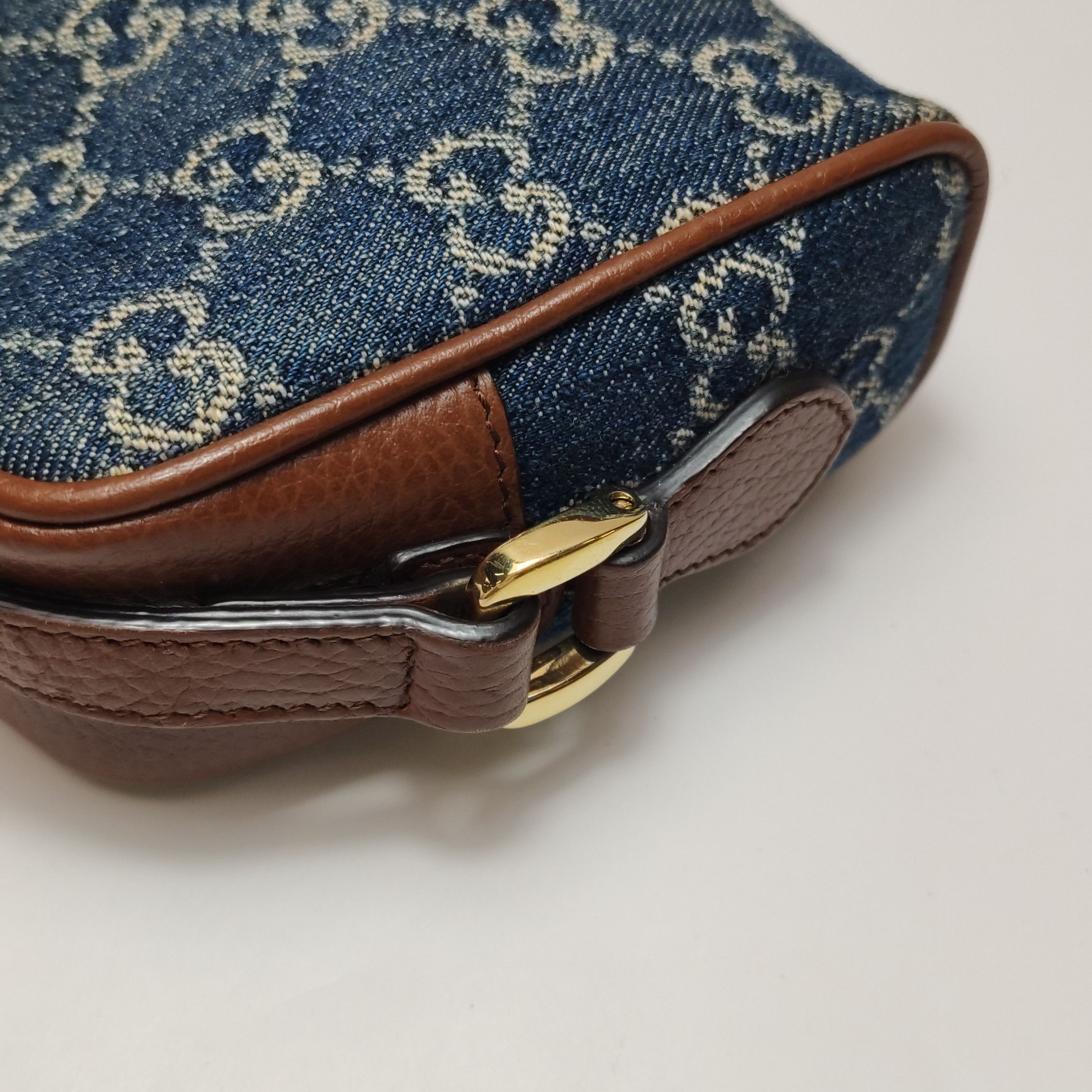 Gucci Gucci Ophidia GG Denim Crossbody Bag ONE SIZE Size ONE SIZE - 14 Thumbnail