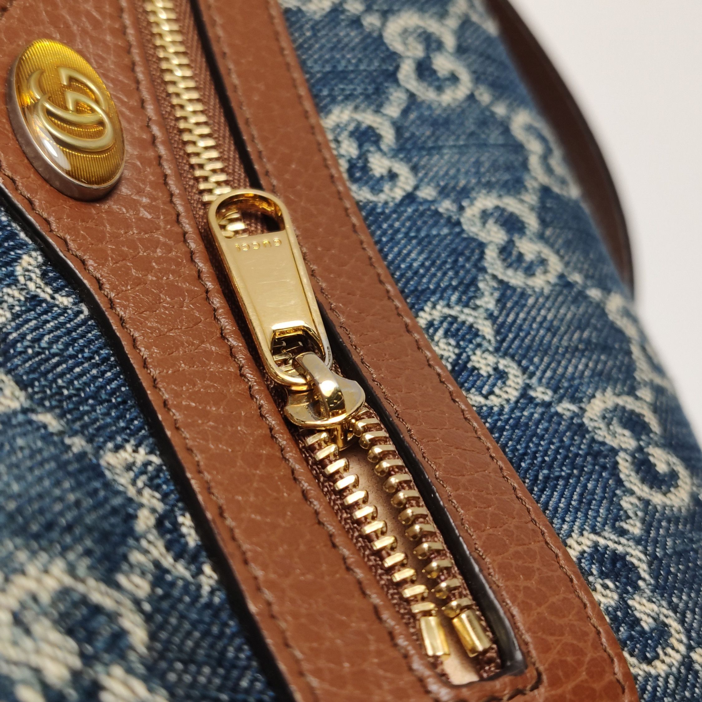 Gucci Gucci Ophidia GG Denim Crossbody Bag ONE SIZE Size ONE SIZE - 16 Thumbnail