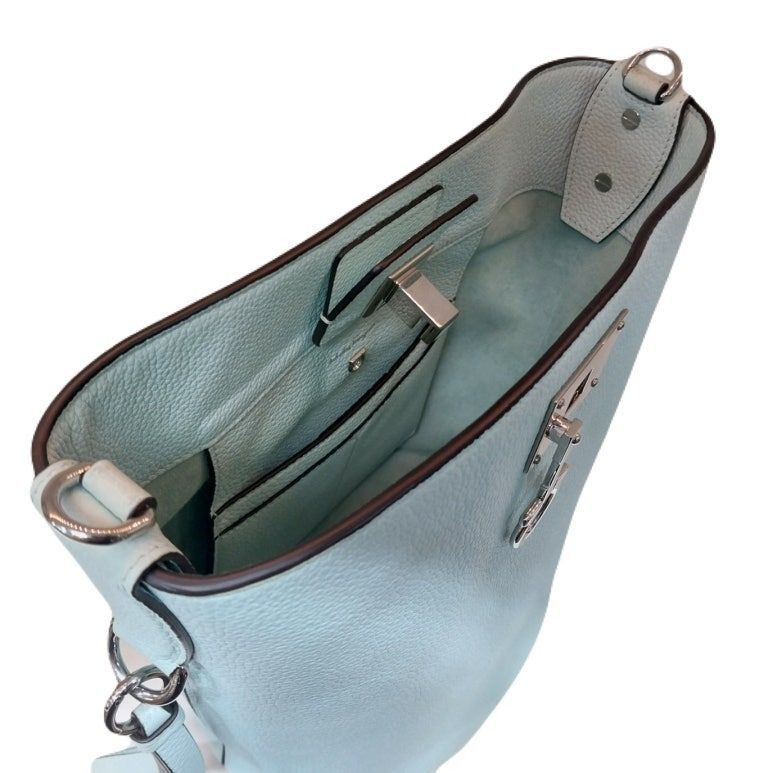 Salvatore Ferragamo FERRAGAMO Studio Silver Mint Bucket Bag Tote Shoulder Bag Size ONE SIZE - 6 Thumbnail