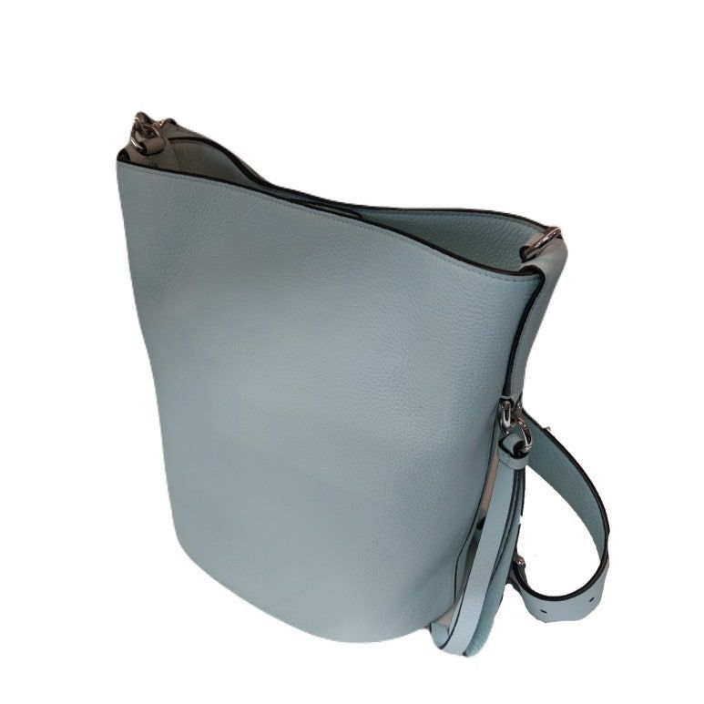 Salvatore Ferragamo FERRAGAMO Studio Silver Mint Bucket Bag Tote Shoulder Bag Size ONE SIZE - 8 Thumbnail